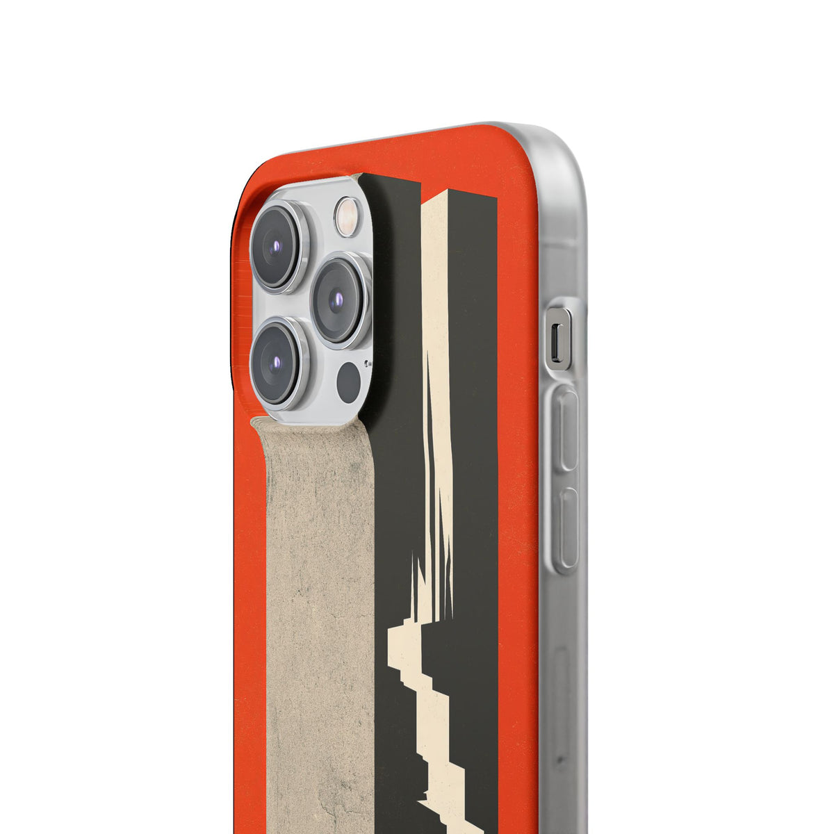 Orange Lite Phone Case for iPhone - Orange Monolith Rift