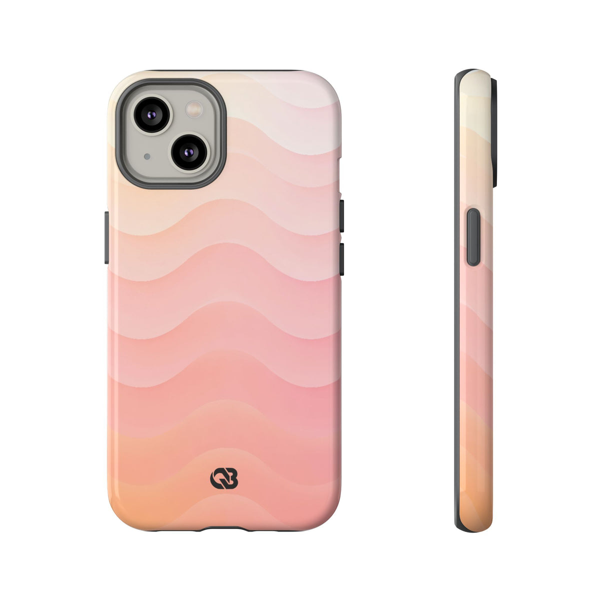 Blush Horizon Waves · Tough Phone Case for iPhone · Pink