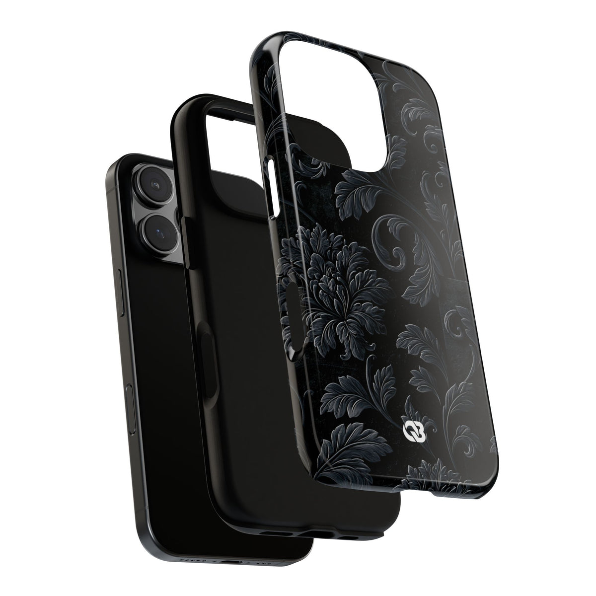Obsidian Damask · Tough Phone Case for iPhone · Black