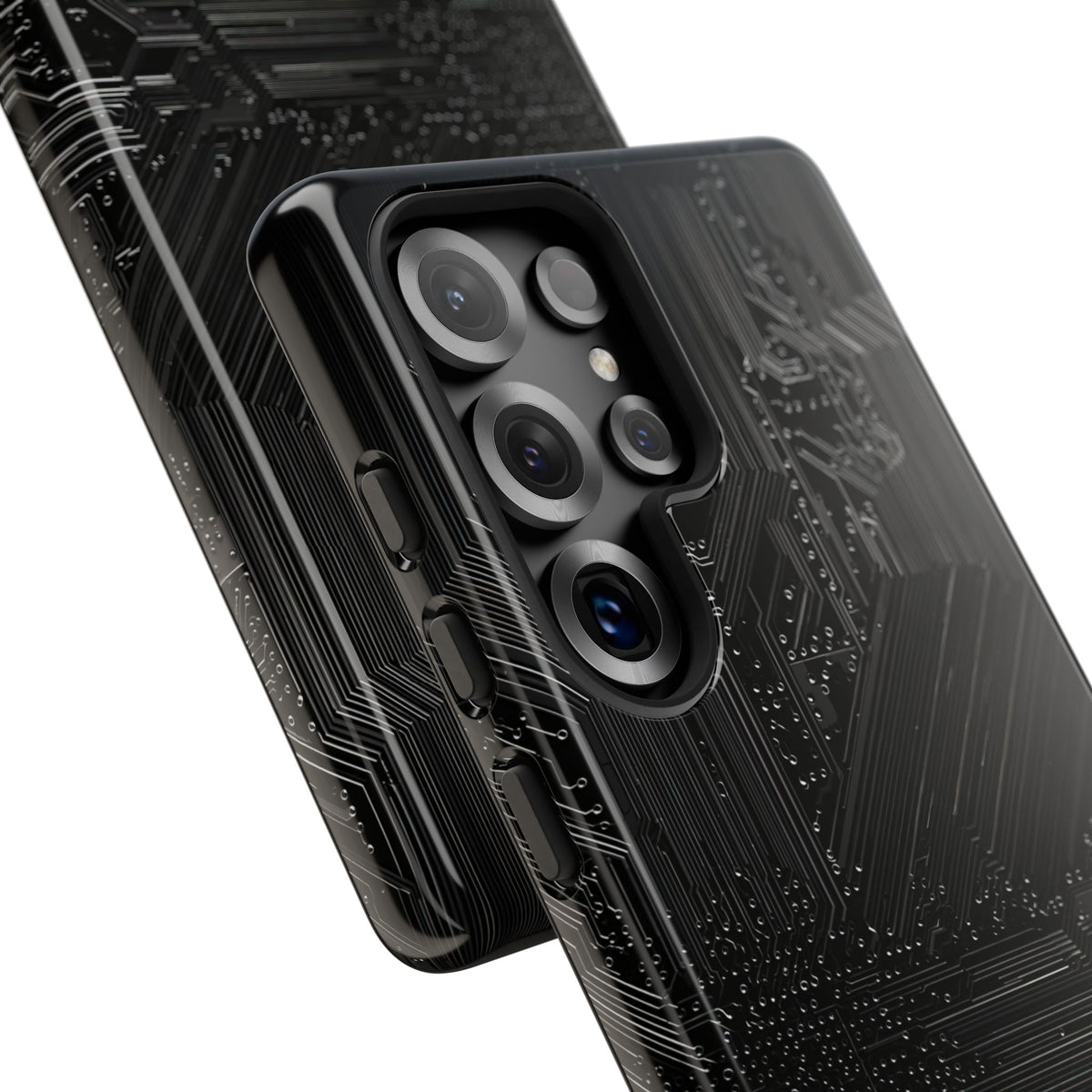 Obsidian Circuitry · Tough Phone Case for Samsung · Black