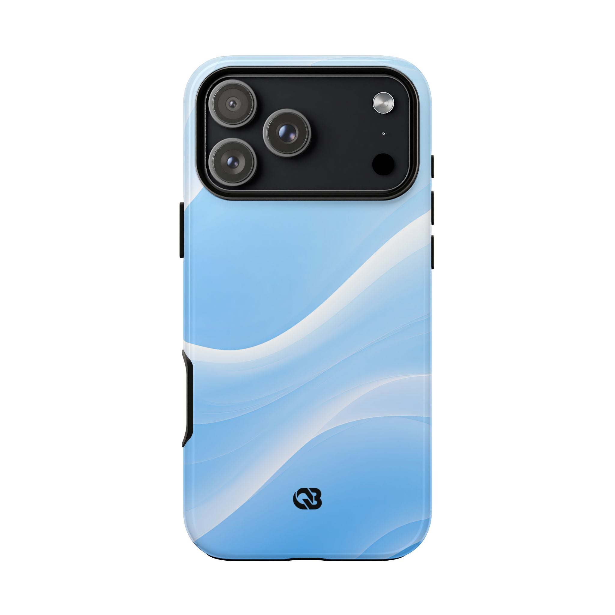 Blue Tough Phone Case for iPhone - Glacial Blue Silk