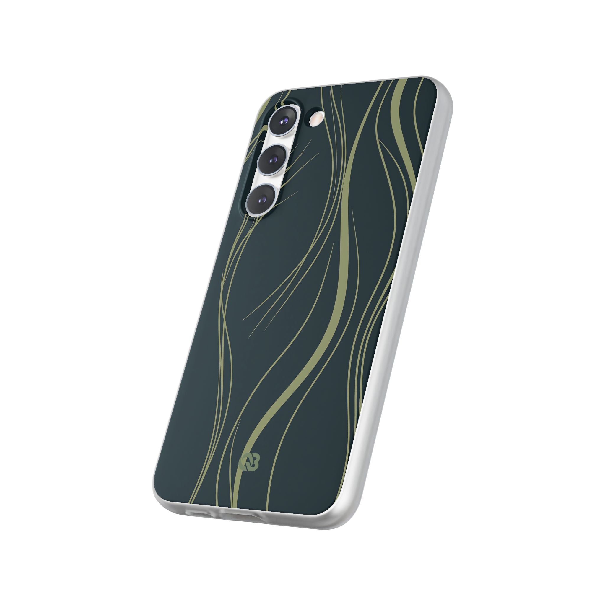 Green Lite Phone Case for Samsung - Obsidian Sage Flow
