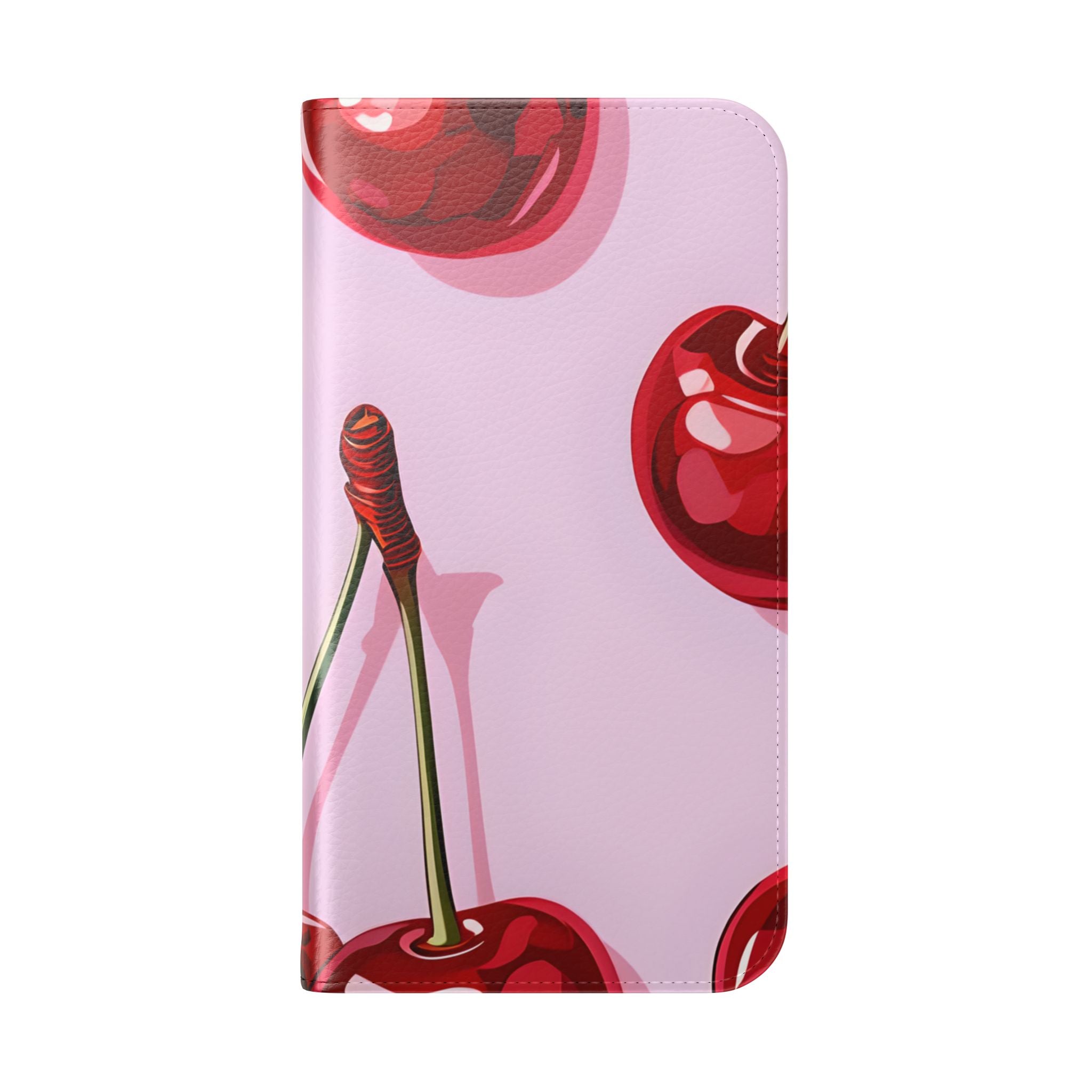 Glossy Cherry Glow - iPhone 15 Pro Case - Wallet