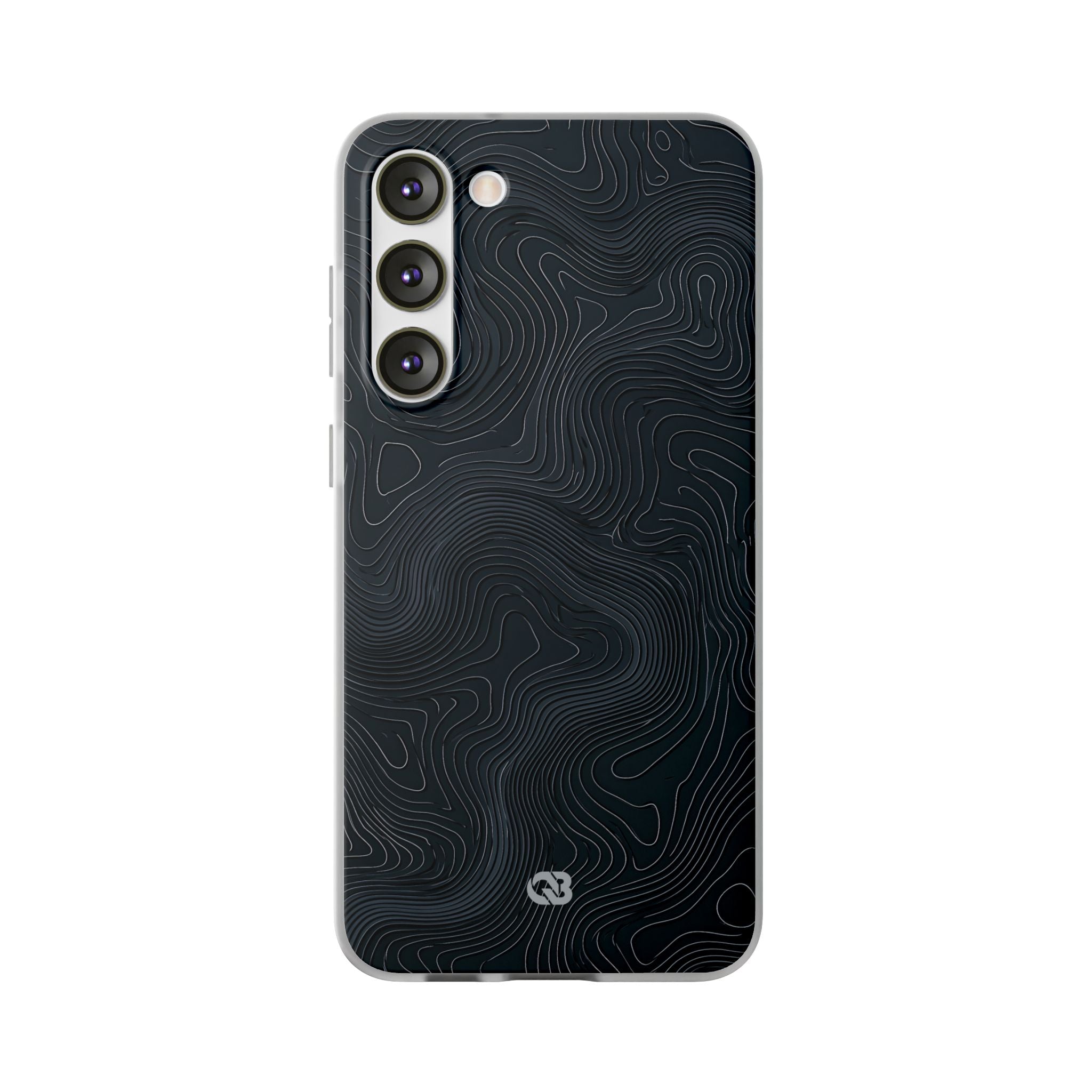 Black Lite Phone Case for Samsung - Obsidian Ridge Topo