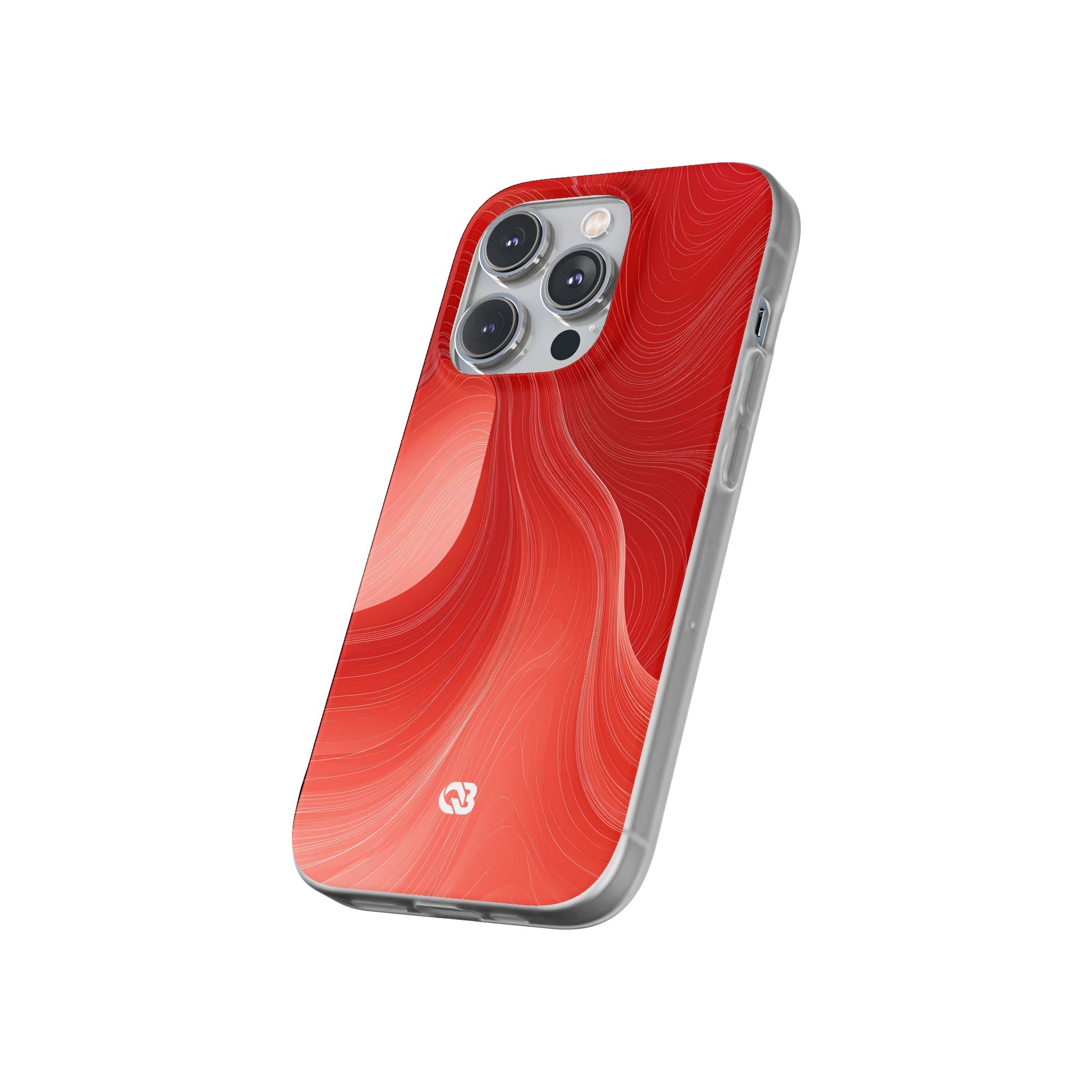 Red Lite Phone Case for iPhone - Crimson Silk Strands
