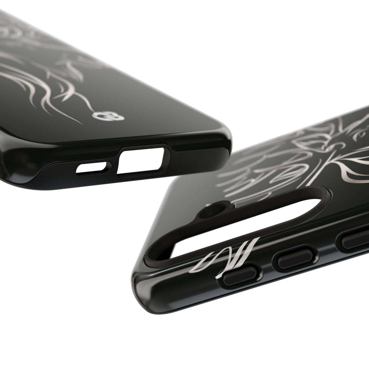 Nordic Moose Contour · Tough Phone Case for Samsung · Black