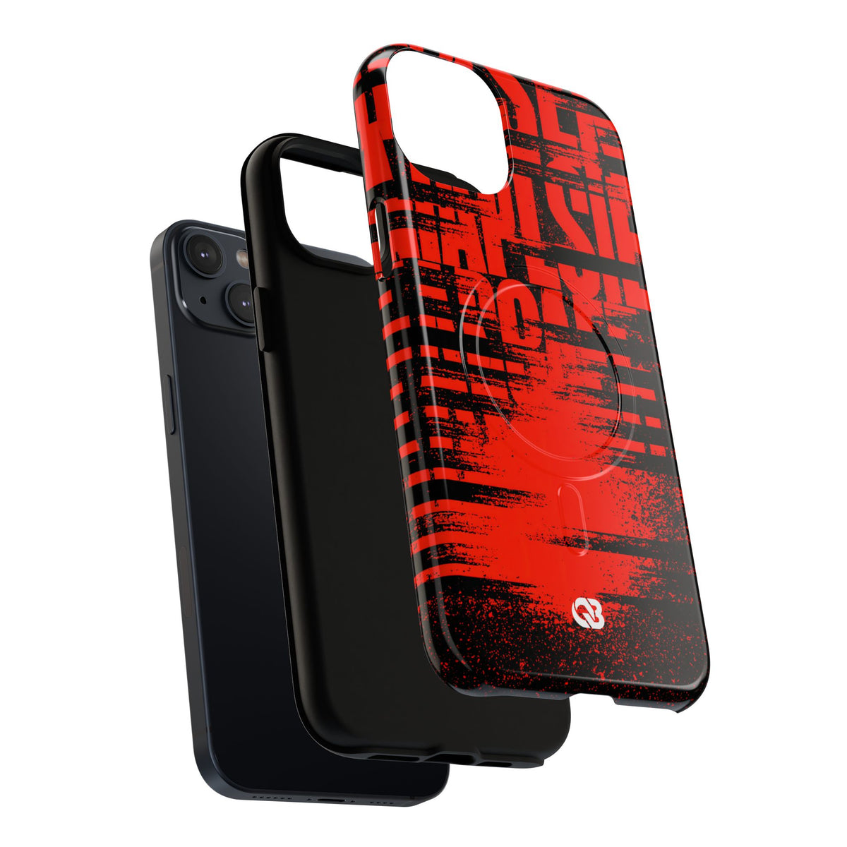 Crimson Redaction · Tough 2.0 Magnetic Phone Case for iPhone · Black