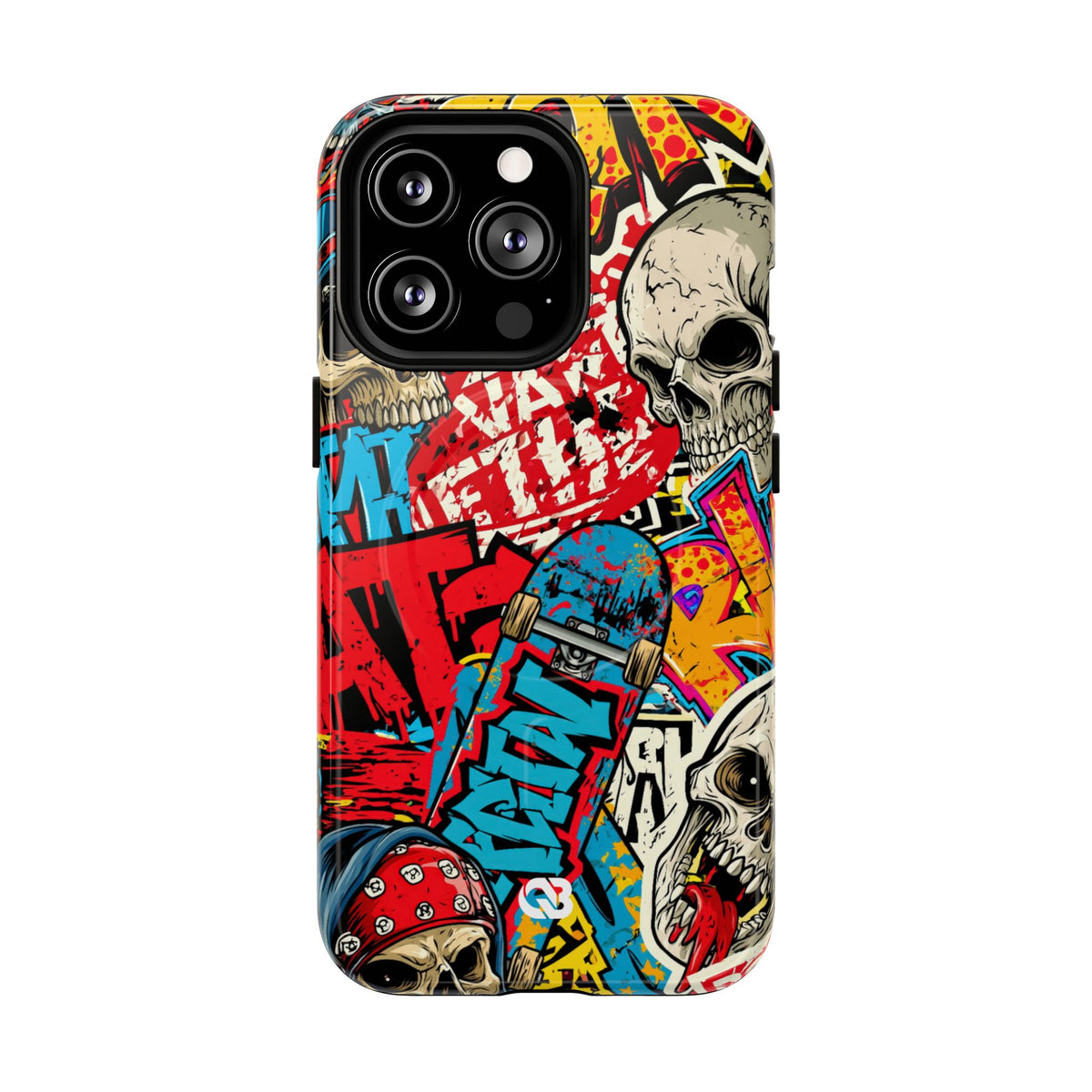 Skate Skull Riot · Tough 2.0 Magnetic Phone Case for iPhone · Red
