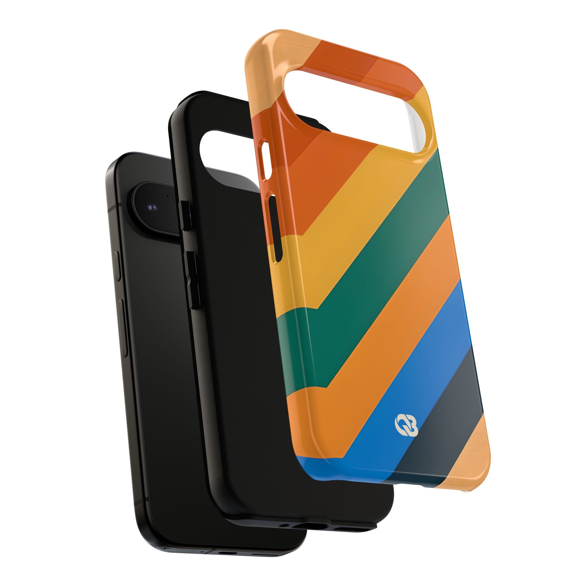 Retro Ridge Lines · Tough Phone Case for Google Pixel
