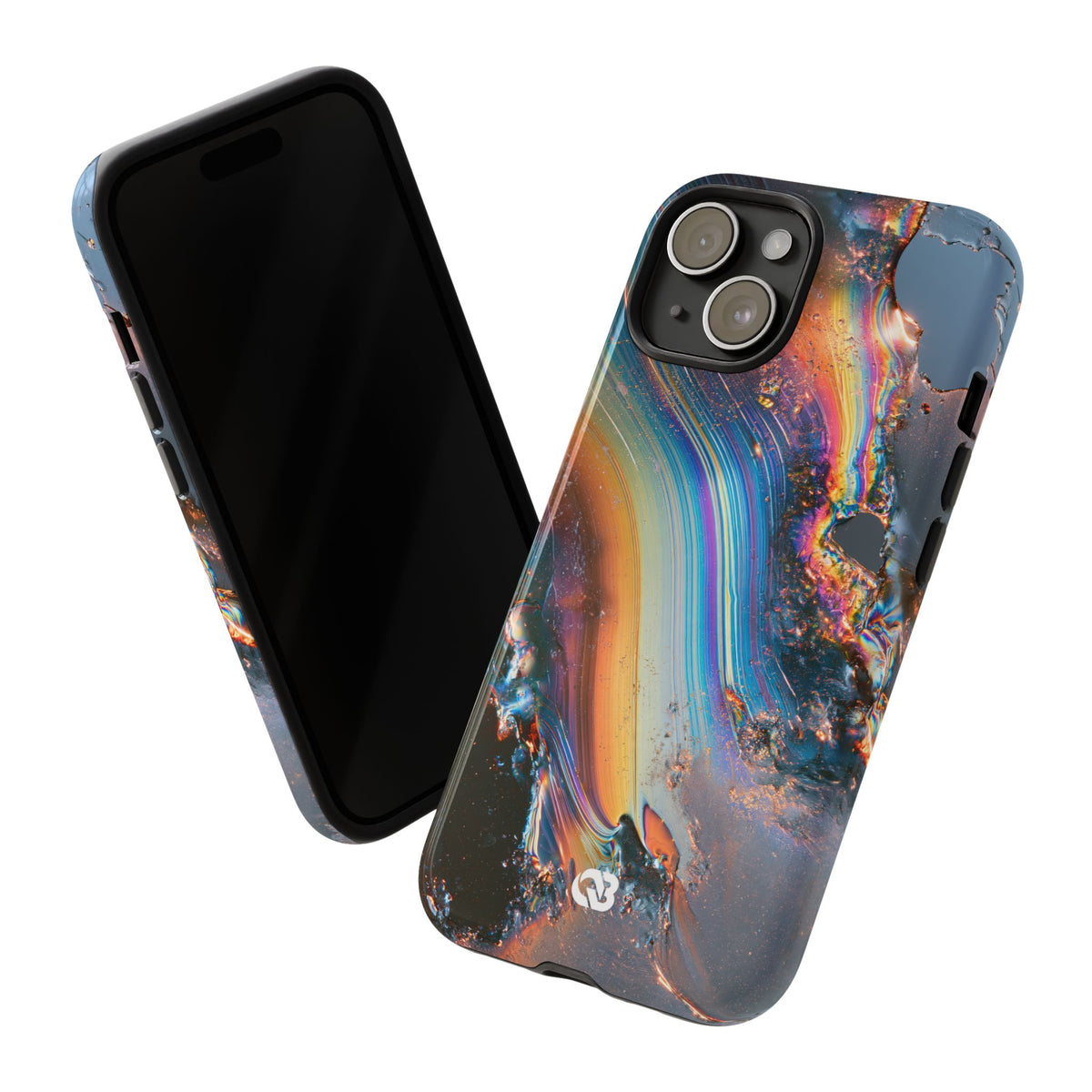 Prismatic Aura Flow · Tough Phone Case for iPhone · Blue