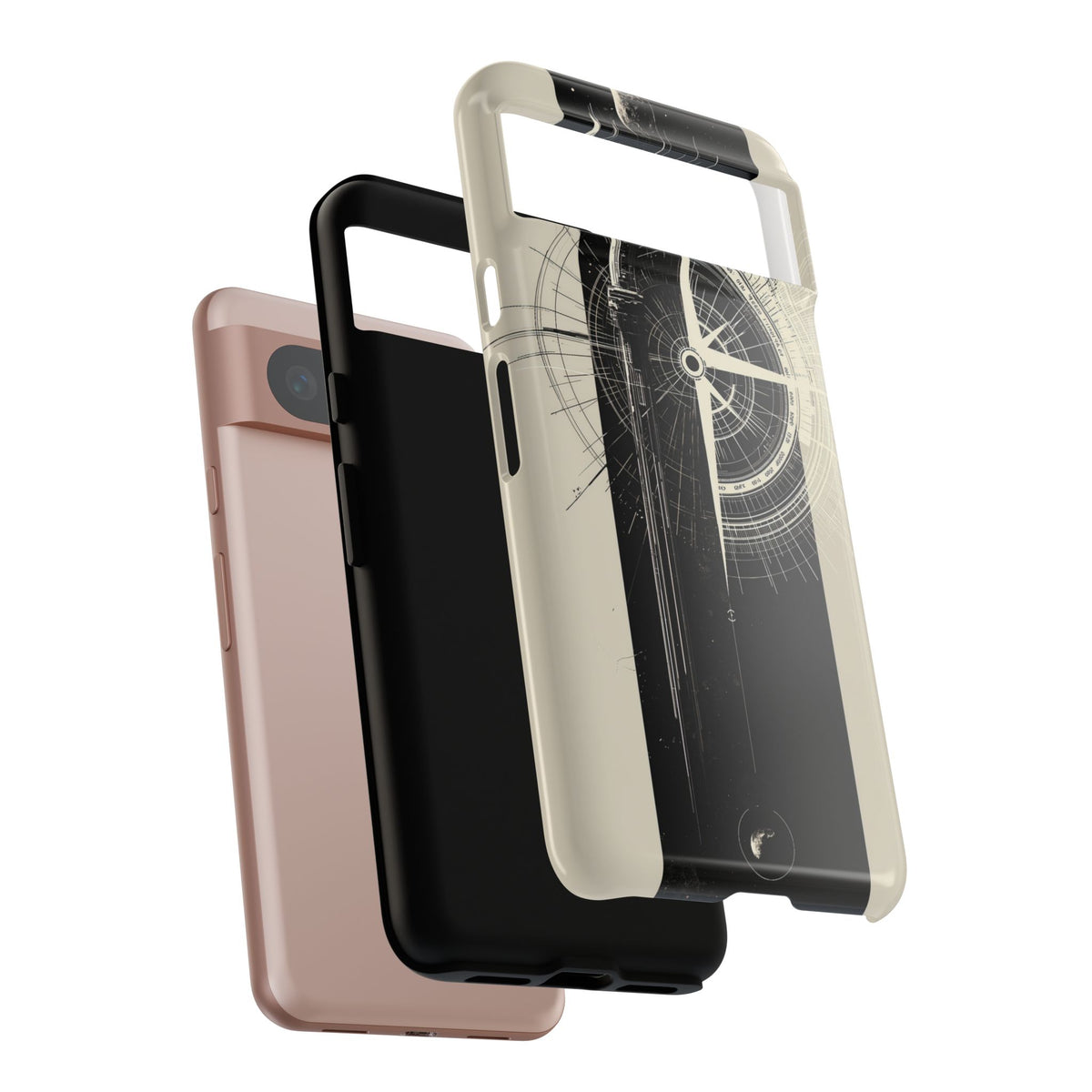 Orbital Meridian · Tough Phone Case for Pixel · Beige