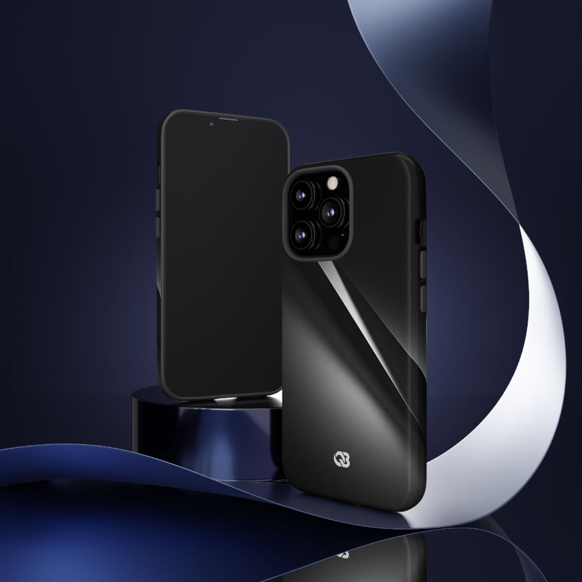Obsidian Ridge · Tough Phone Case for iPhone · Black