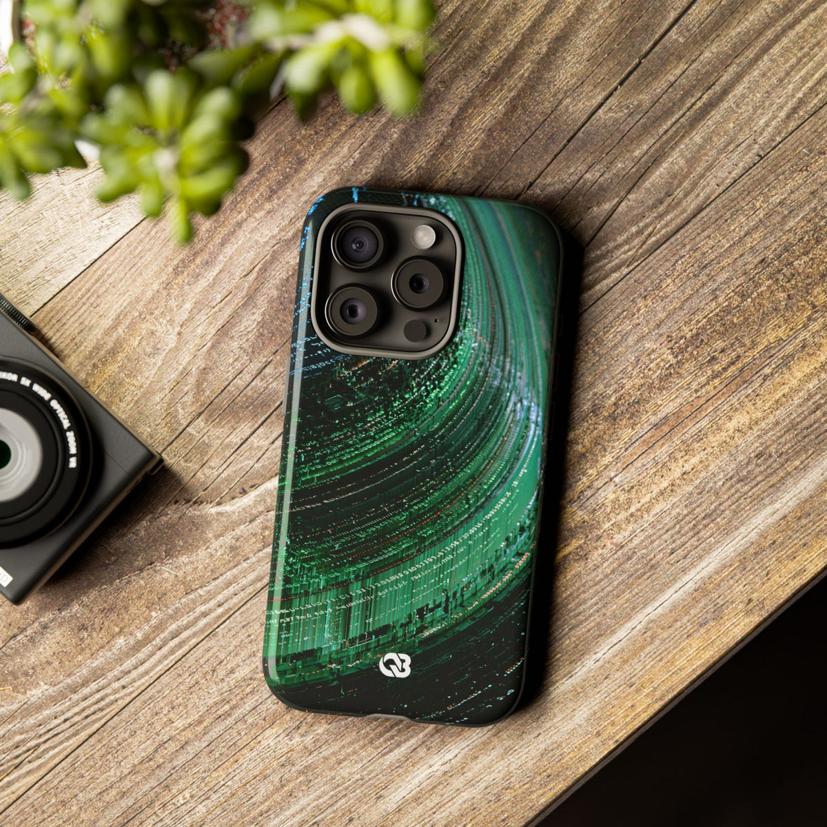 Orbital Data Stream · Tough Phone Case for iPhone · Green