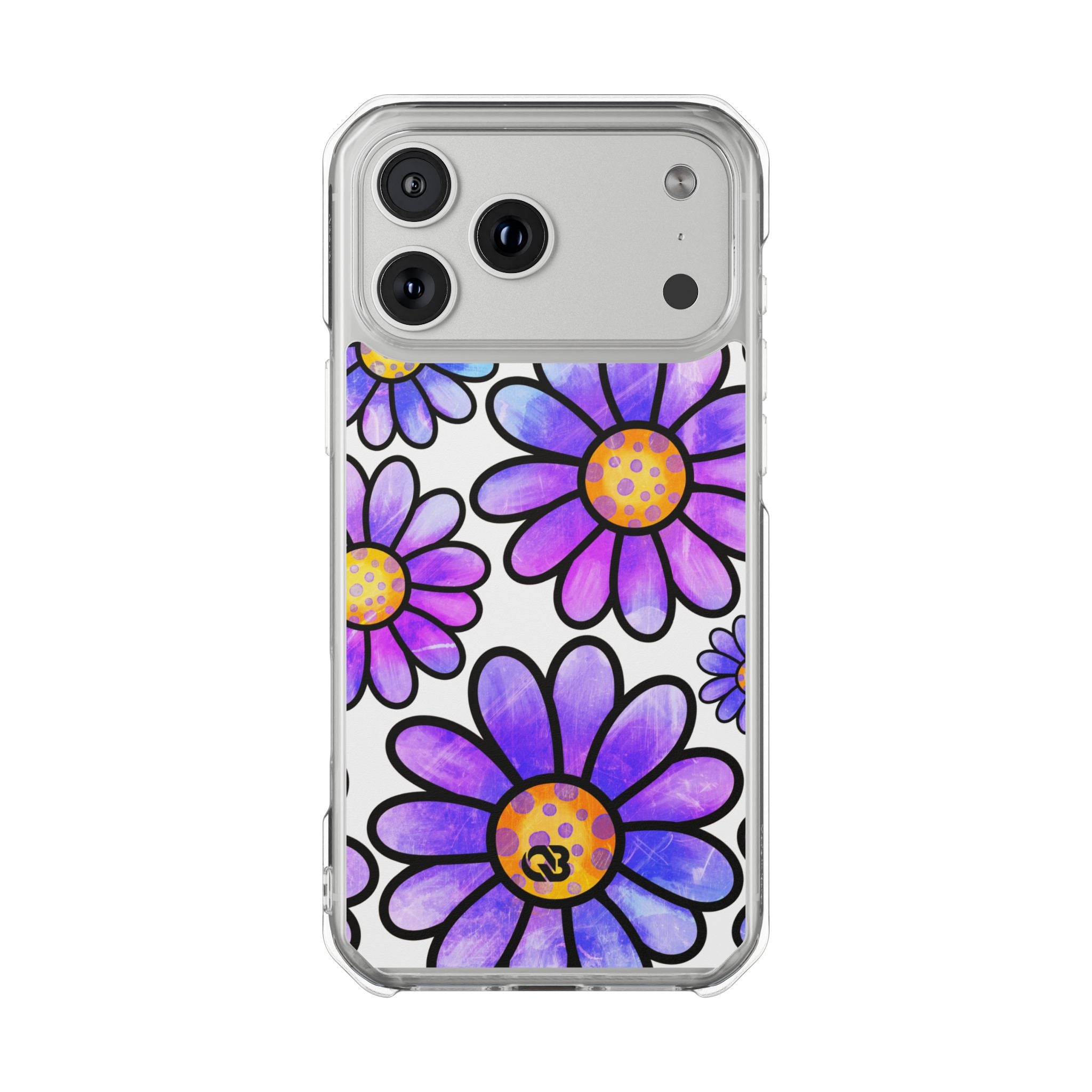 Violet Grunge Bloom · Impact Phone Case for iPhone · Magsafe
