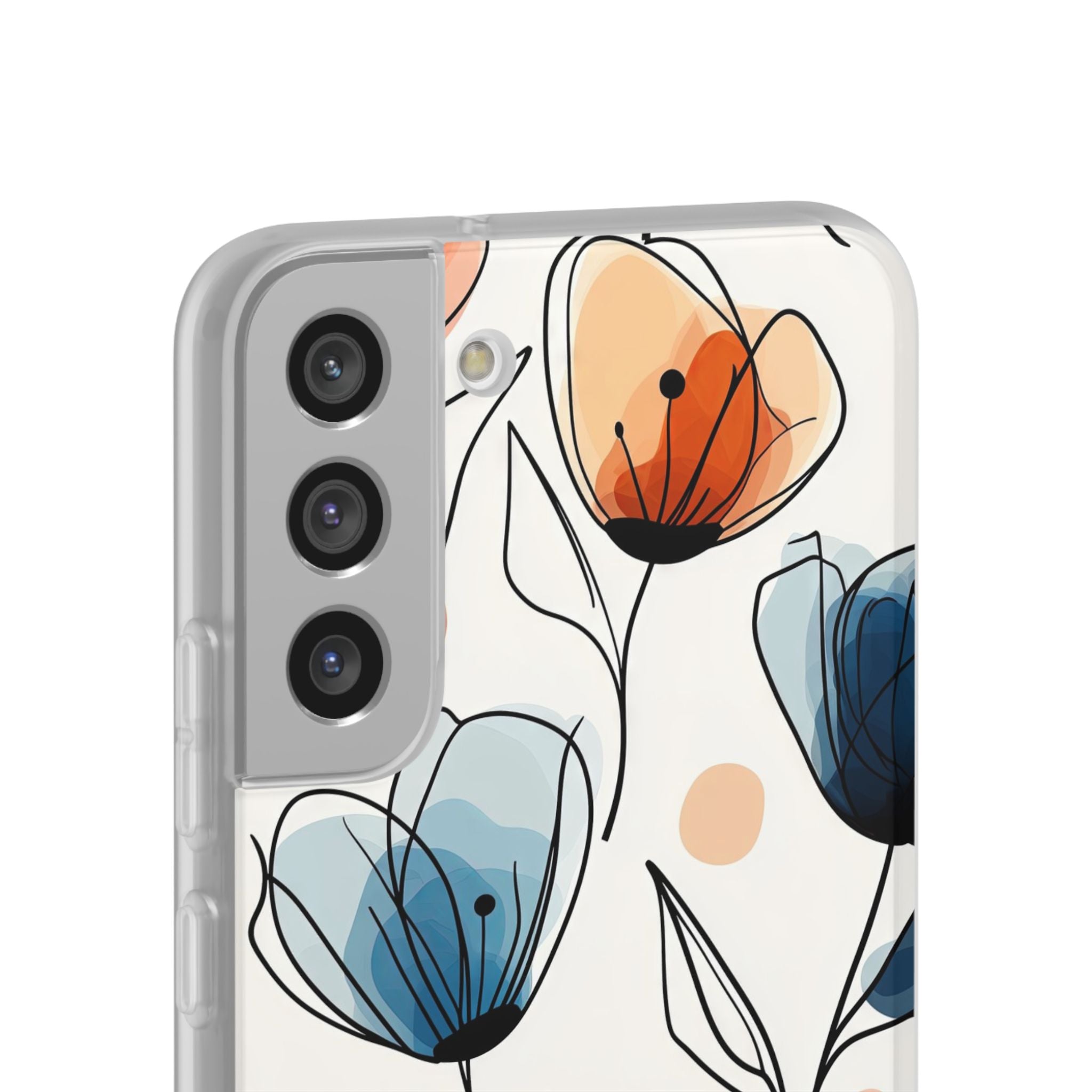 Ink Watercolor Tulips · Soft Phone Case for Samsung