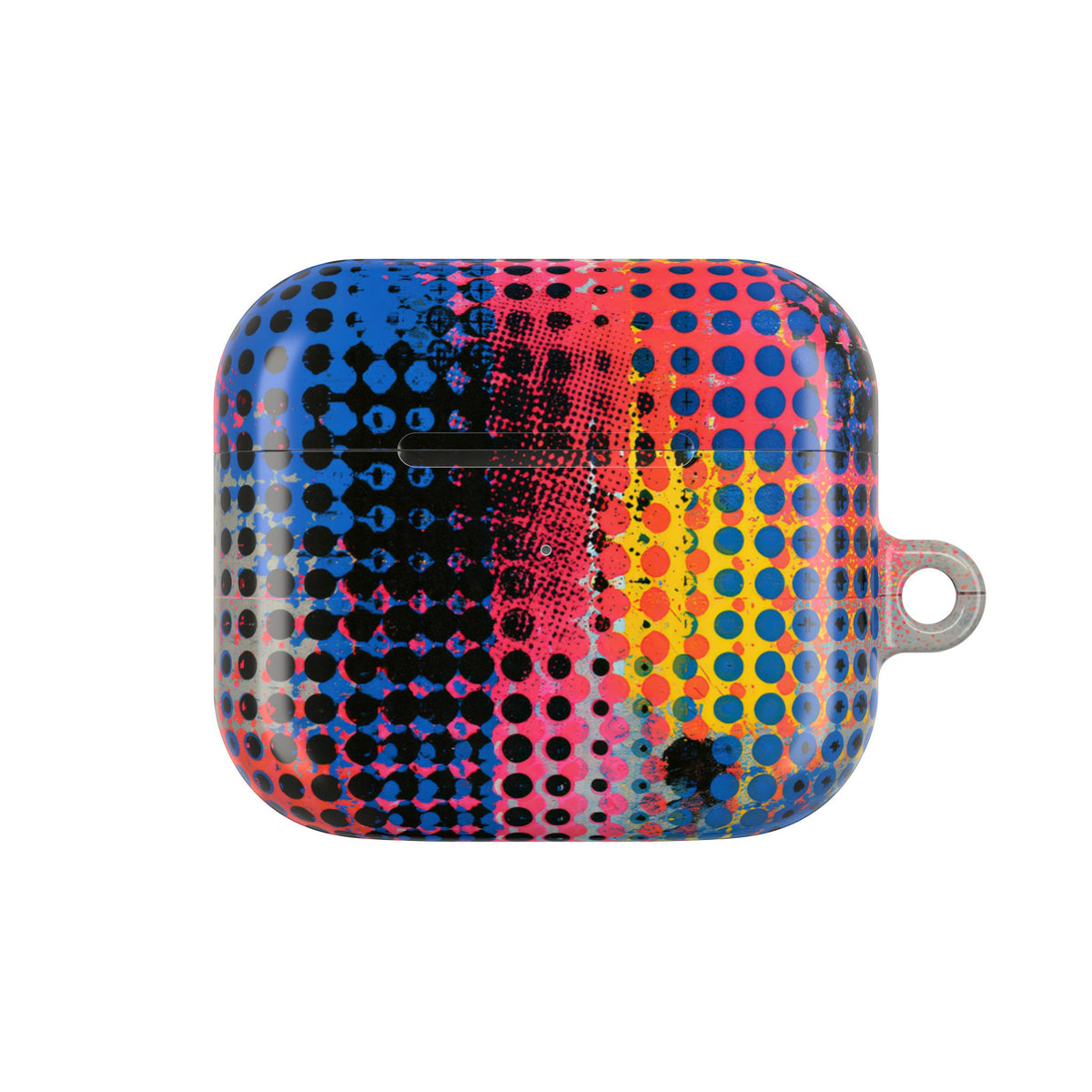 Chromatic Halftone Grid · Hard Case for AirPods & AirPods Pro · Blue