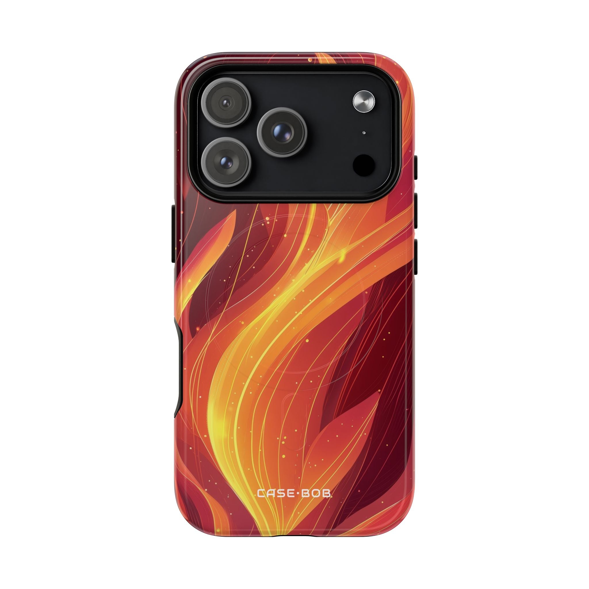 Flaming Flow iPhone 17 Pro Case - Tough+ - CASE•BOB