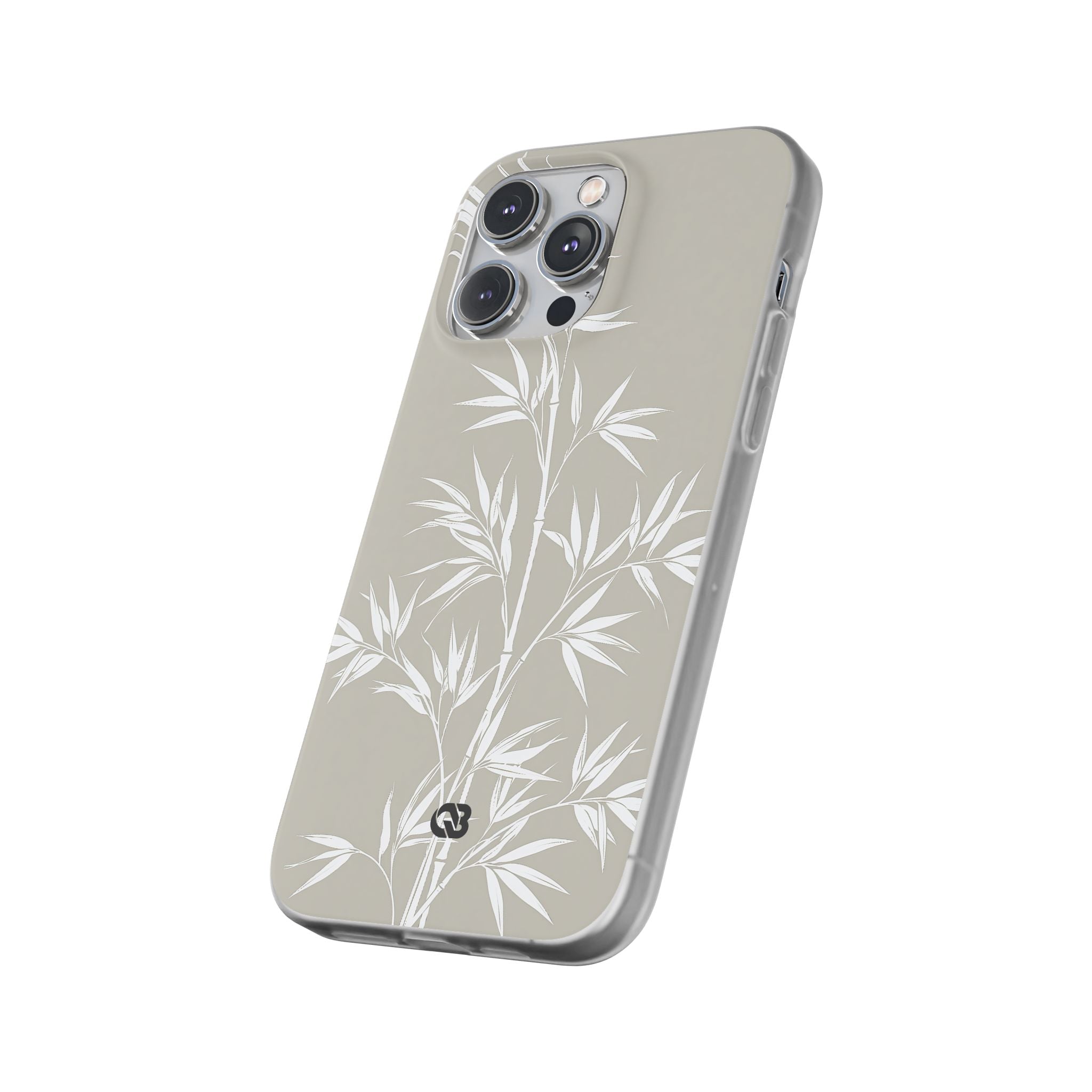 Beige Lite Phone Case for iPhone - Sandstone Bamboo Stalks