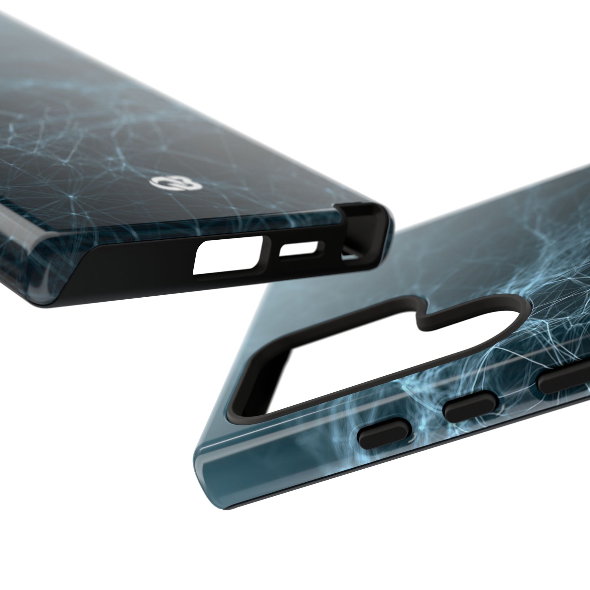 Teal Tough Phone Case for Samsung - Arctic Neural Mesh