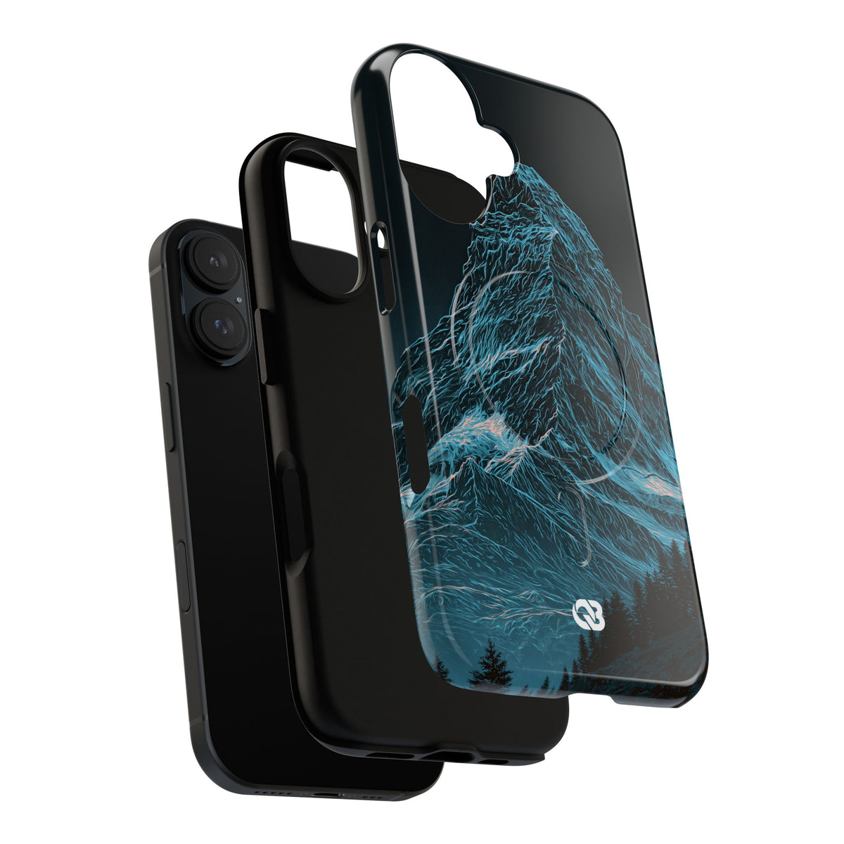 Glacial Alpine Peak · Tough 2.0 Magnetic Phone Case for iPhone · Blue