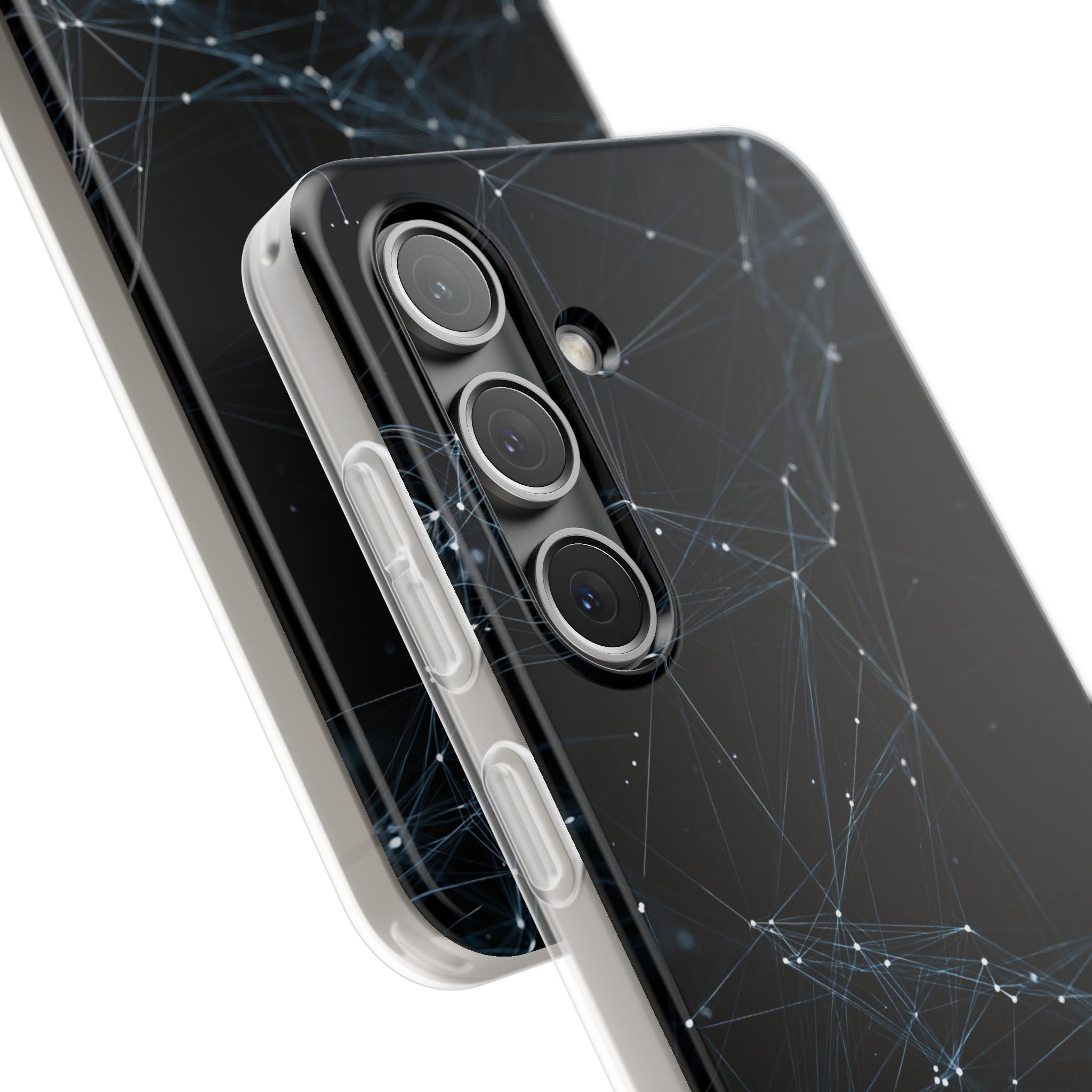 Black Lite Phone Case for Samsung - Arctic Neural Mesh