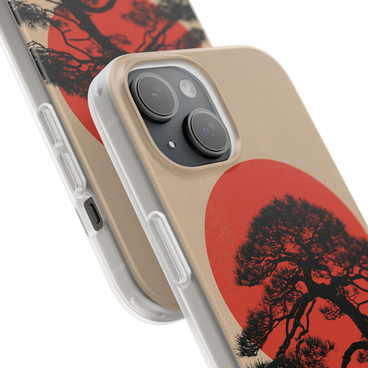 Crimson Pine Solitude · Lite Phone Case for iPhone · Beige
