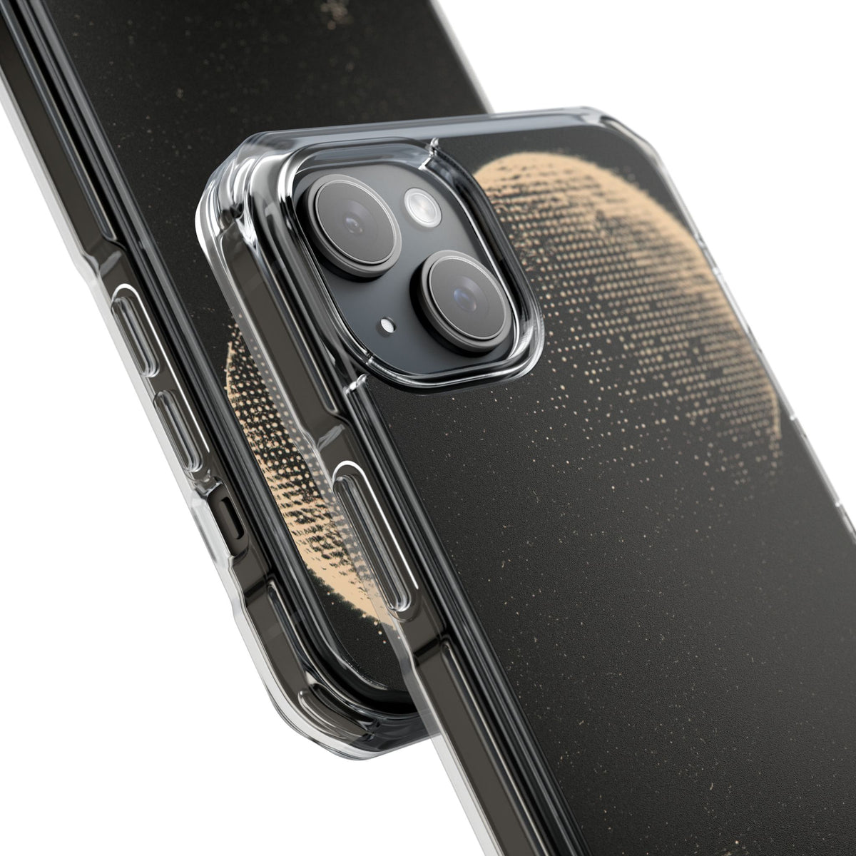 Lunar Metropolis Nocturne · Clear Impact Magnetic Phone Case for iPhone · Black