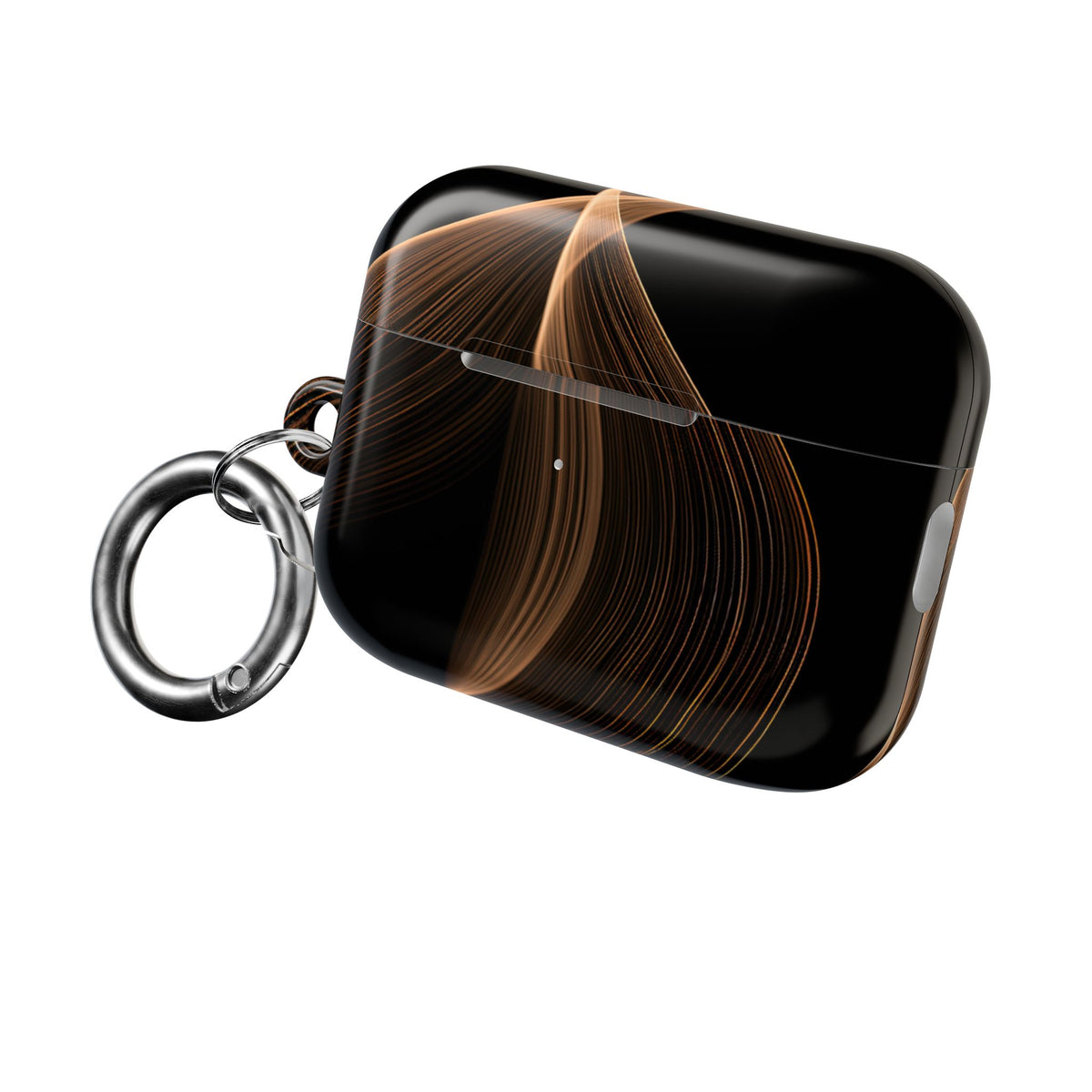Amber Contour Flow · Hard Case for AirPods & AirPods Pro · Black