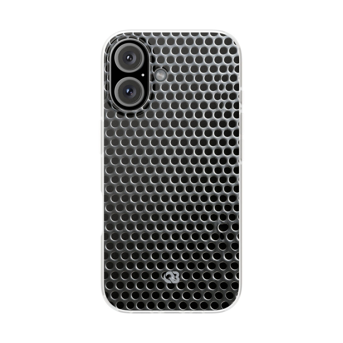 Silver Lite Phone Case for iPhone - Brutalist Steel Mesh