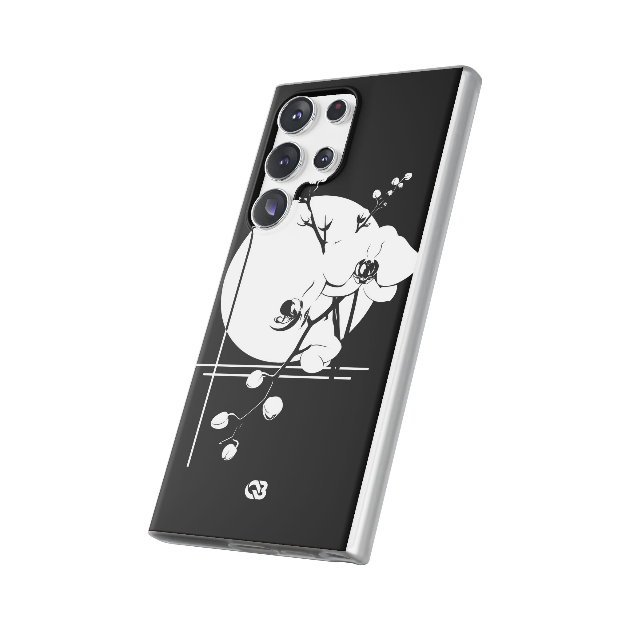 Black Lite Phone Case for Samsung - Lunar Orchid Grid