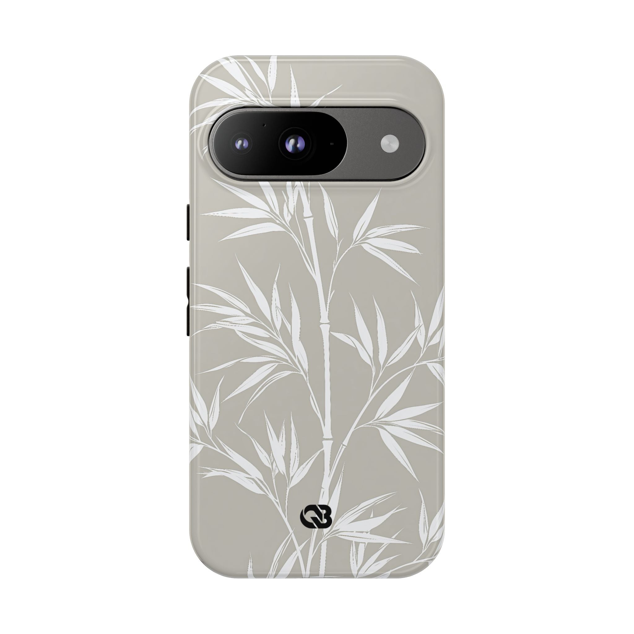 Beige Tough Phone Case for Google Pixel - Sandstone Bamboo Stalks