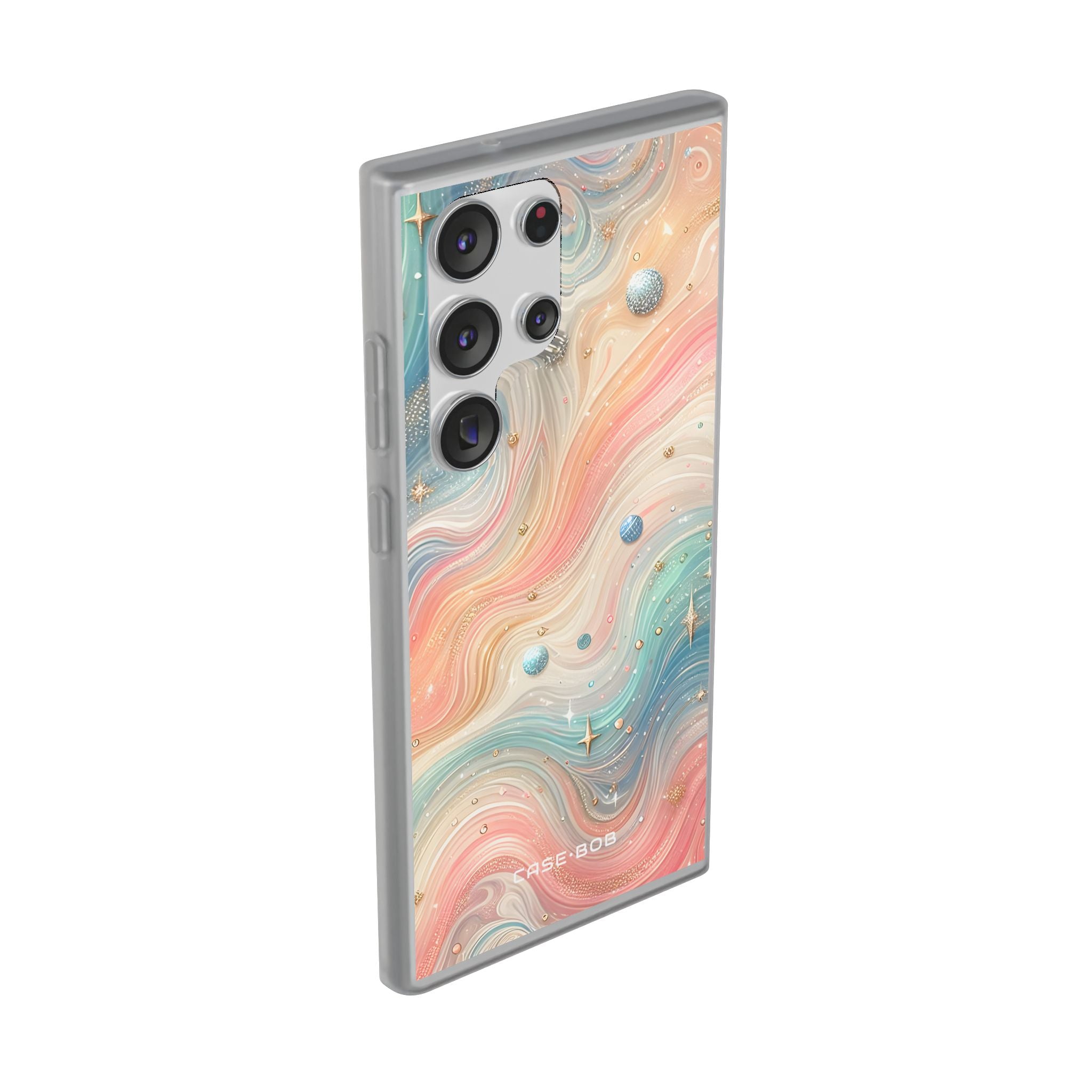 Iridescent Swirls Samsung S23 Ultra Skal - Mjukt