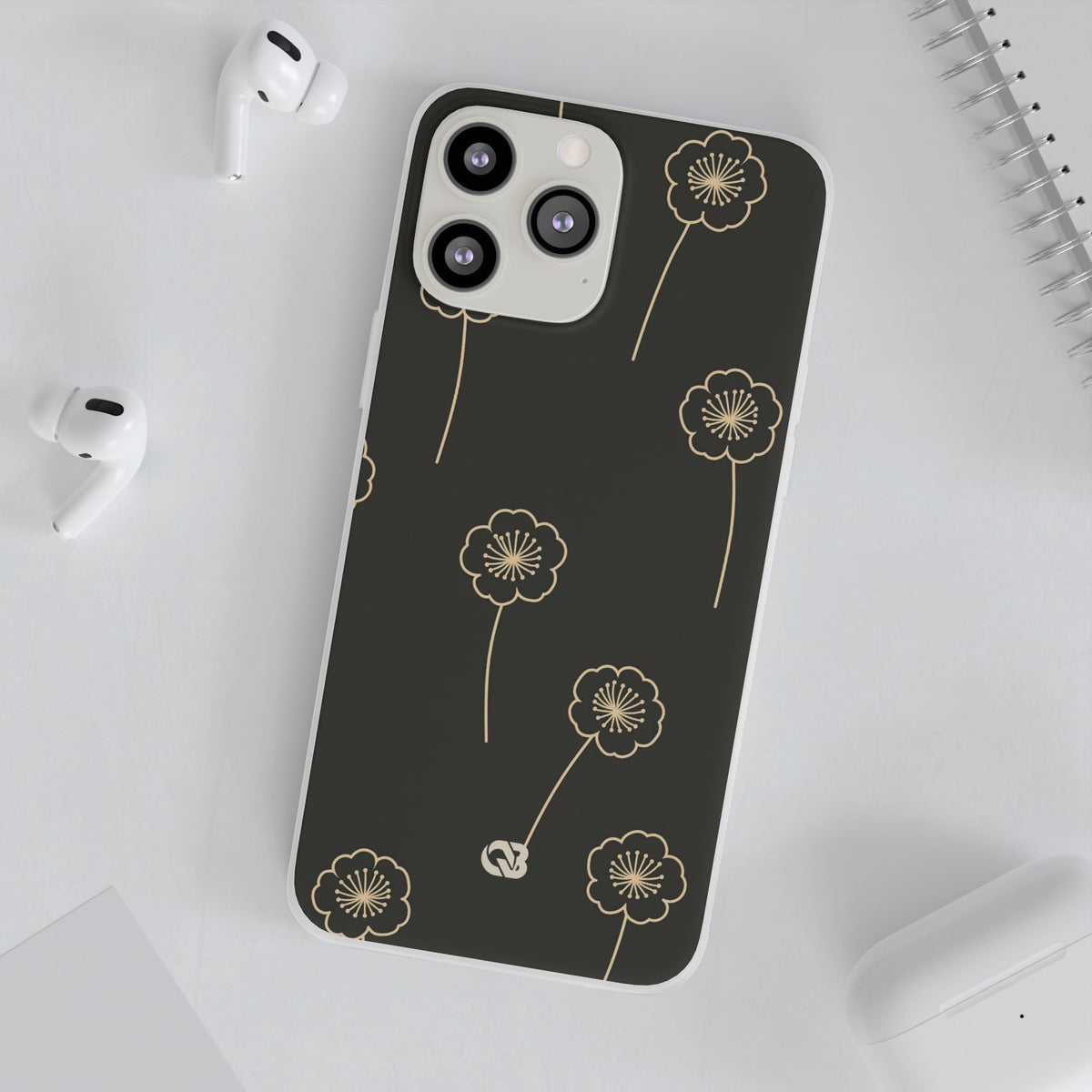 Nocturne Bloom Contours · Lite Phone Case for iPhone · Black