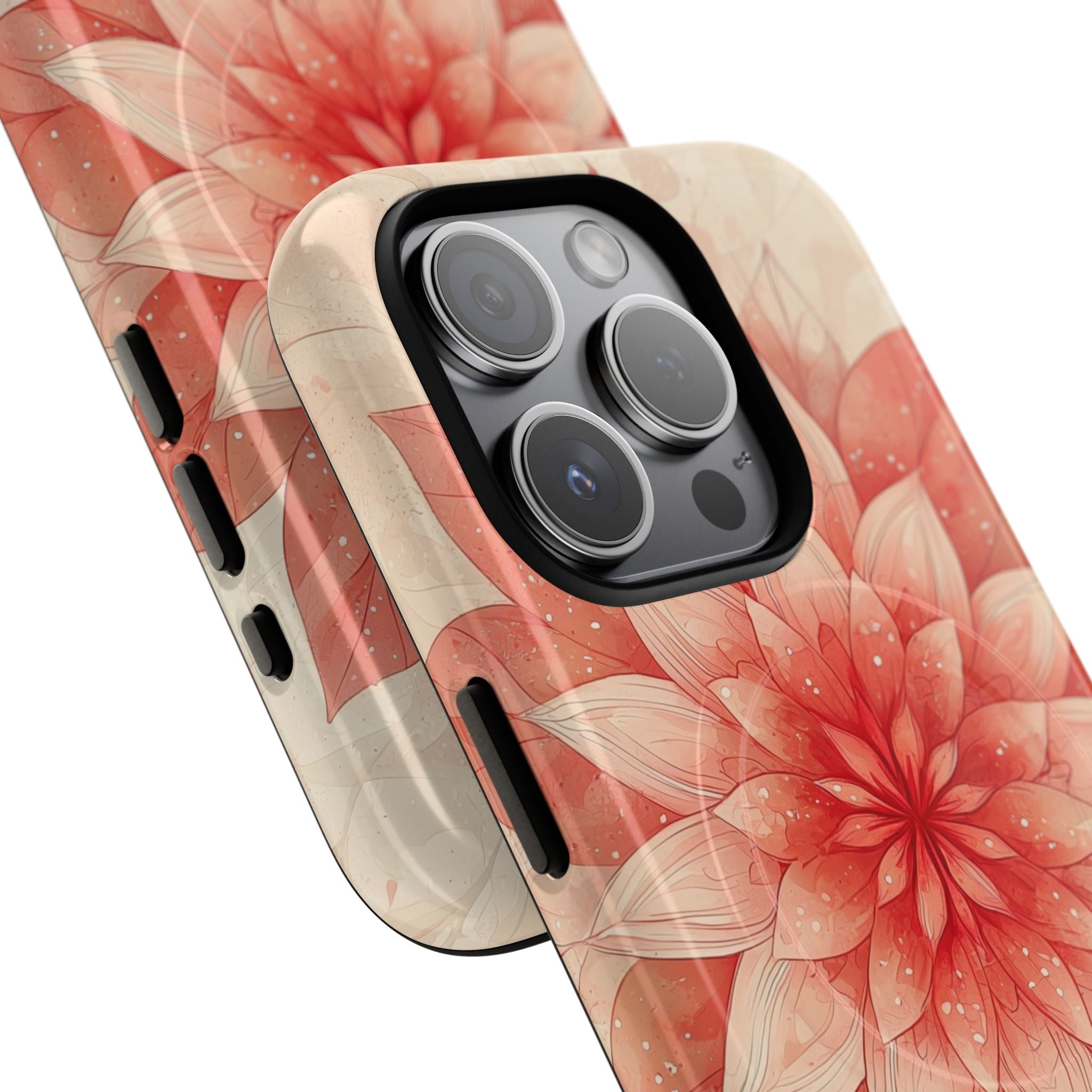 Coral Layered Bloom · Tough+ Handyhülle für iPhone · Magsafe