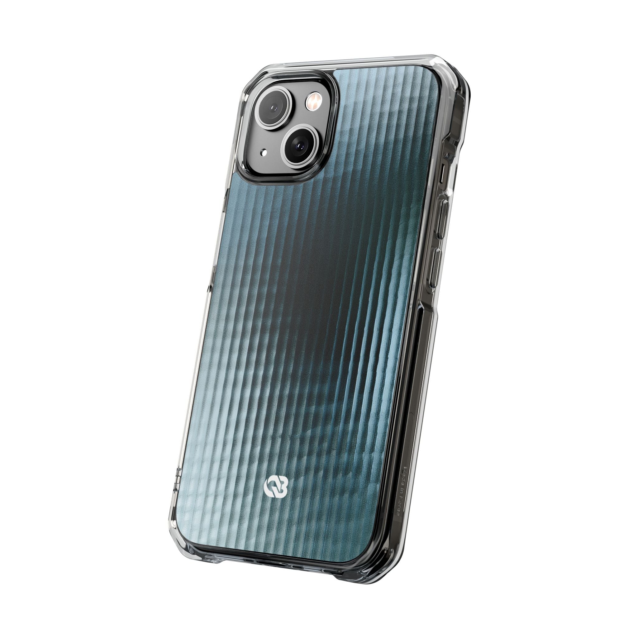 Blue Impact MagSafe Phone Case for iPhone - Glacial Reeded Glass