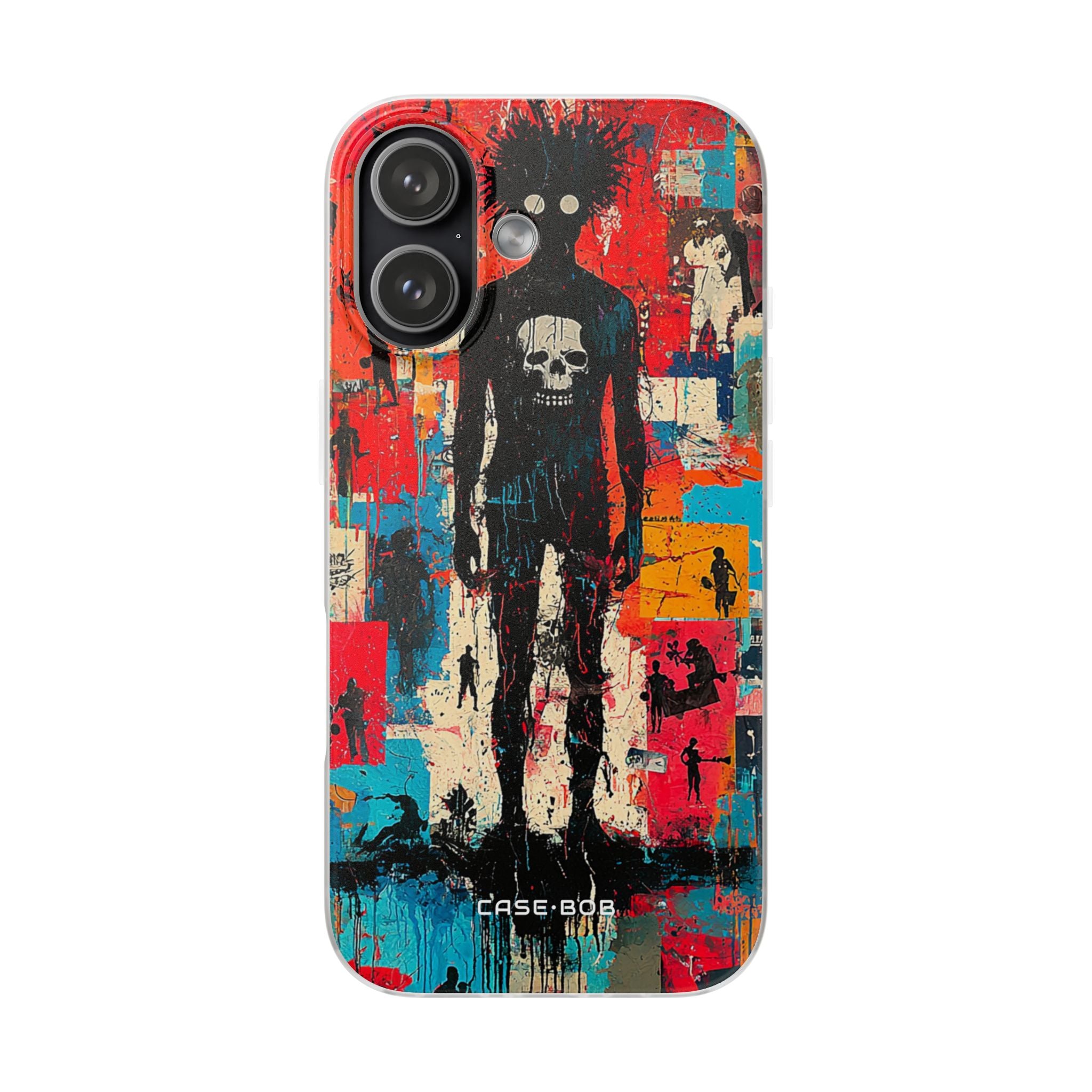 Spiky Skull Silhouette iPhone 17 Case - Soft - CASE•BOB