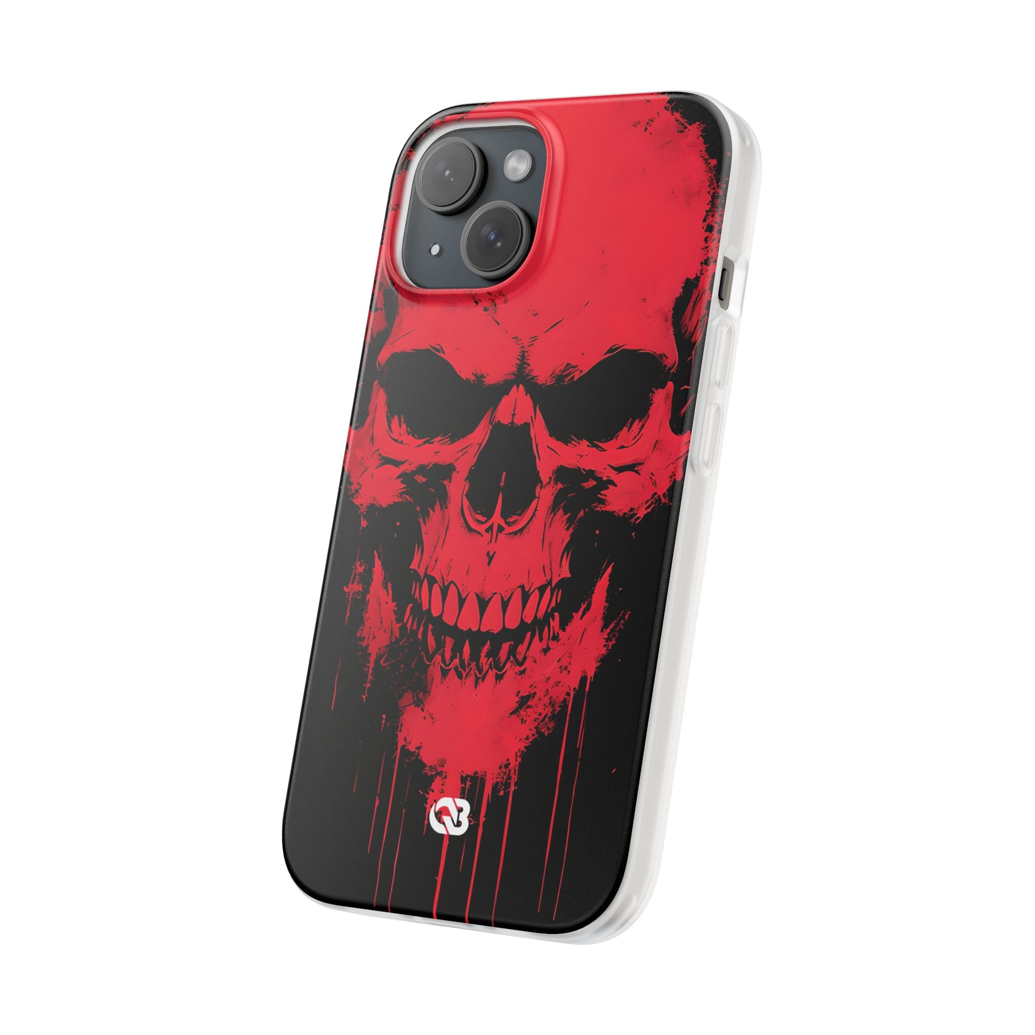 Crimson Street Skull · Soft Custodia per iPhone