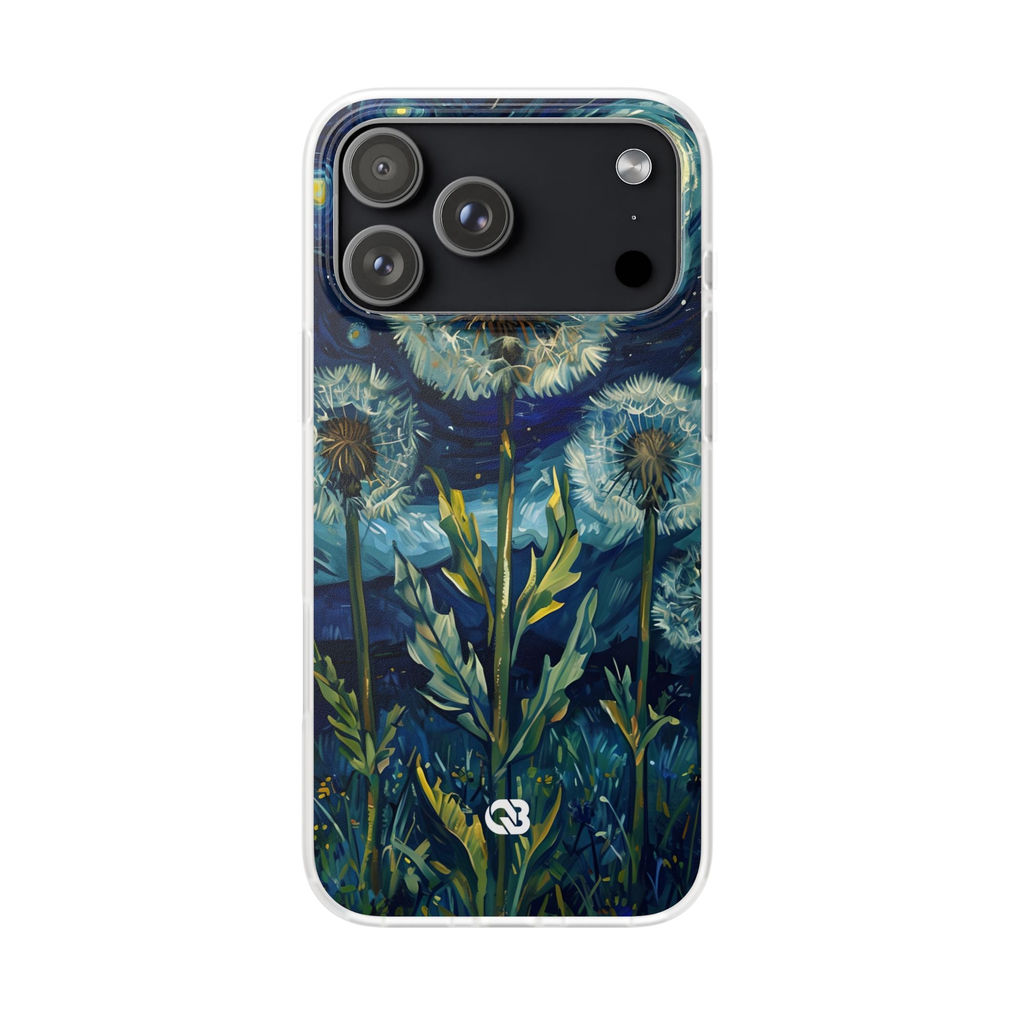 Starry Dandelion Swirl · Soft Phone Case for iPhone