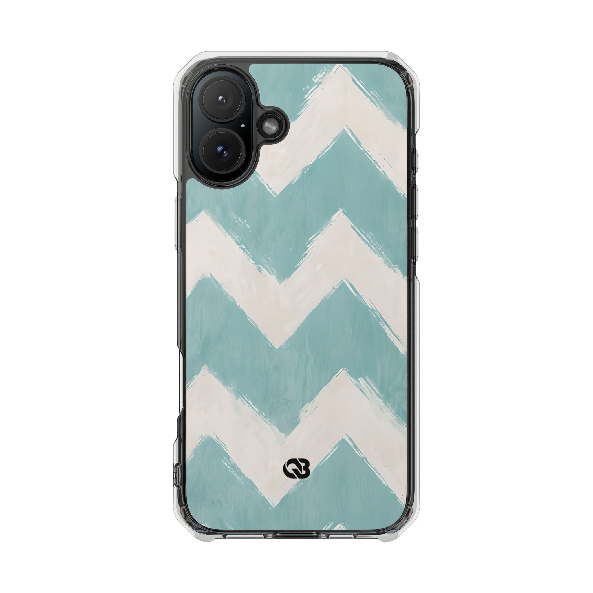 Teal Painted Chevron · Custodia Impact per iPhone · Magsafe