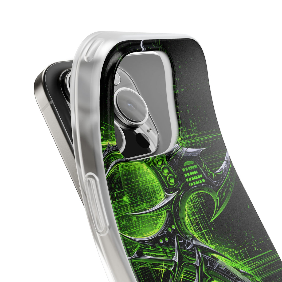 Cyber Sigil Grid · Lite Phone Case for iPhone · Green