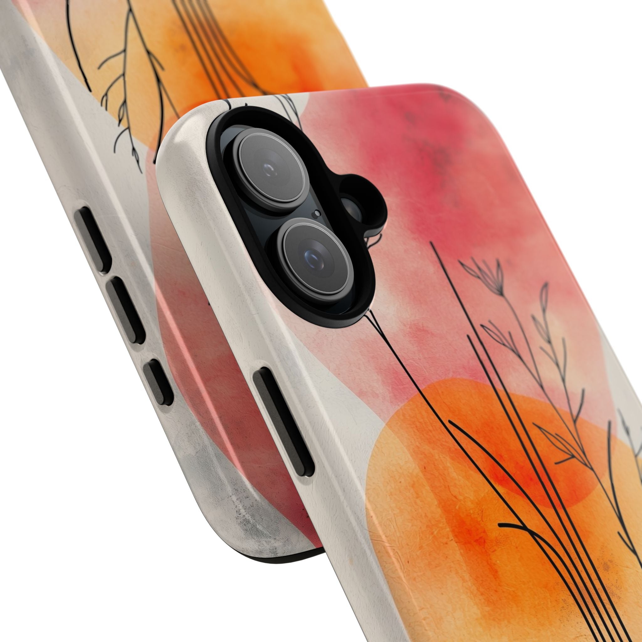 Branching Stems Sunset iPhone 16 Plus Case - Tough