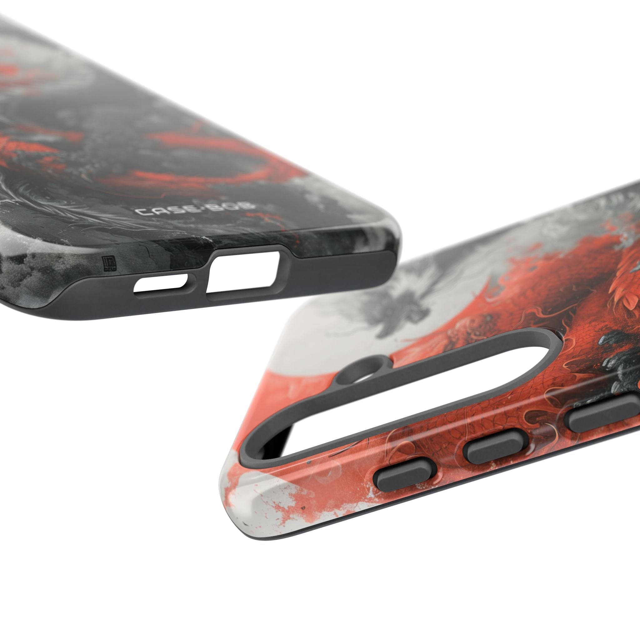 Twin Dragons Crimson Samsung S25 Plus Cover - Tough