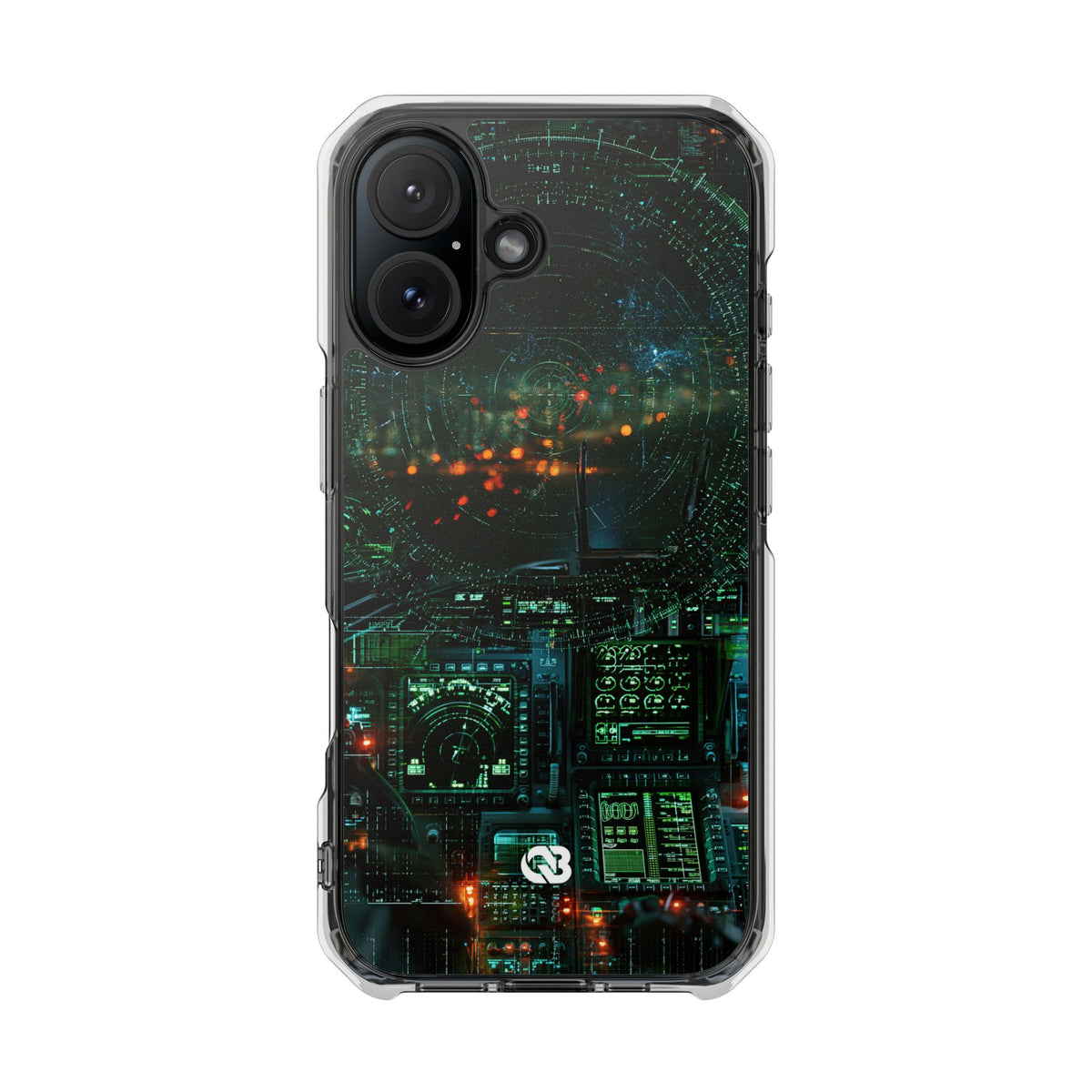 Tactical Avionics HUD · Clear Impact Magnetic Phone Case for iPhone · Green