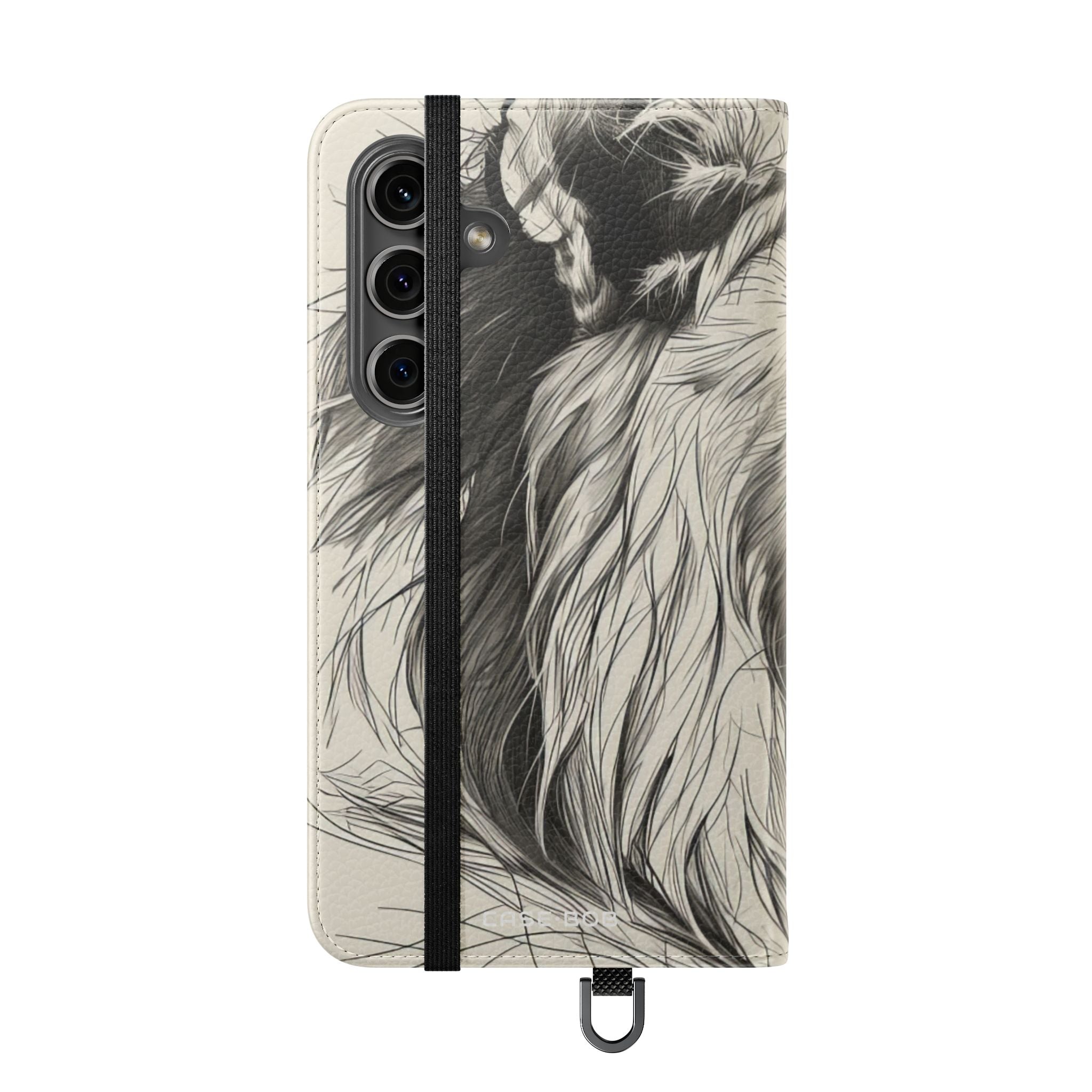 Lion Whisper Gray - Samsung S24 Case - Wallet
