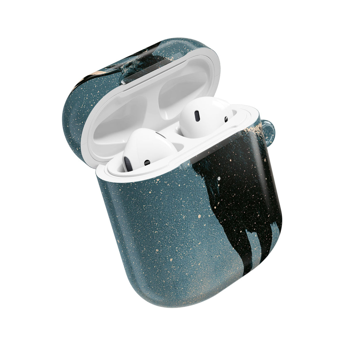 Nordic Boreal Moose · Hard Case for AirPods & AirPods Pro · Blue