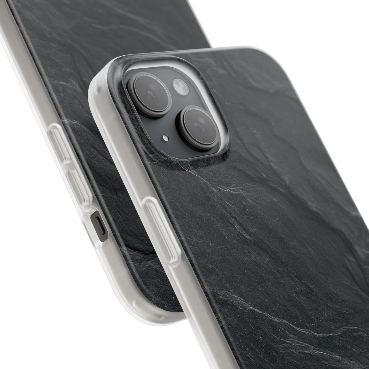 Black Lite Phone Case for iPhone - Midnight Slate Ridge