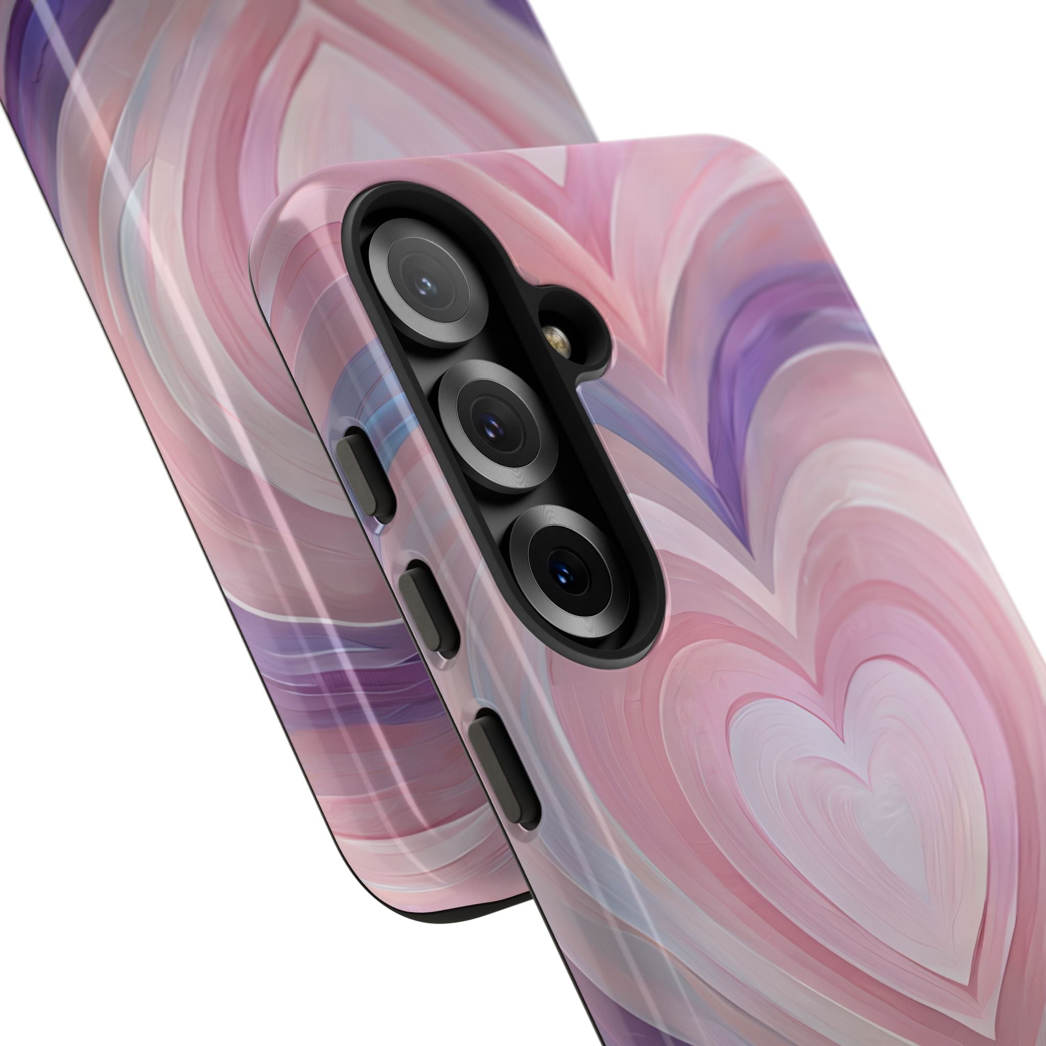 Lavender Pulse Hearts · Tough Mobilskal för Samsung