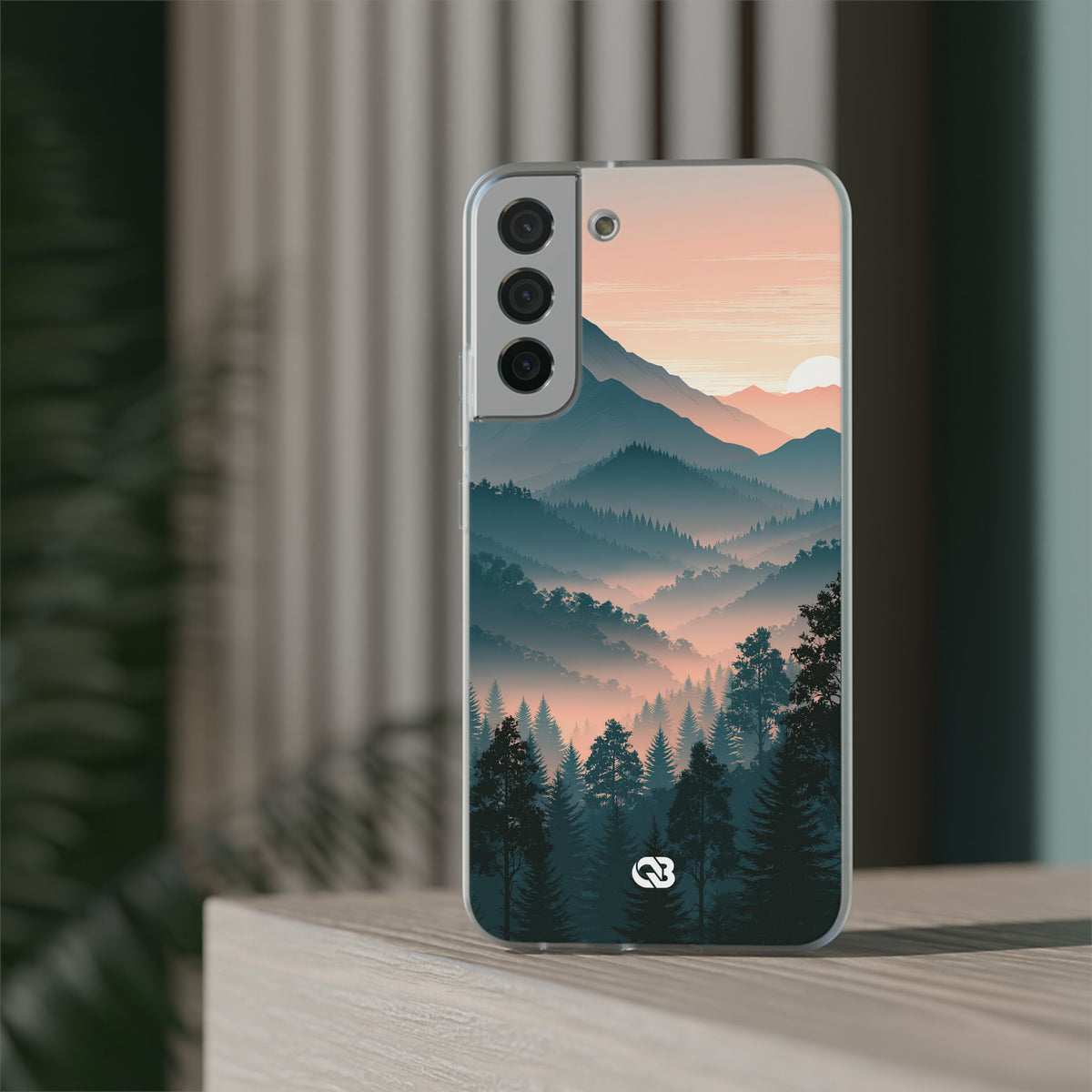 Misty Pine Summit · Lite Phone Case for Samsung · Green
