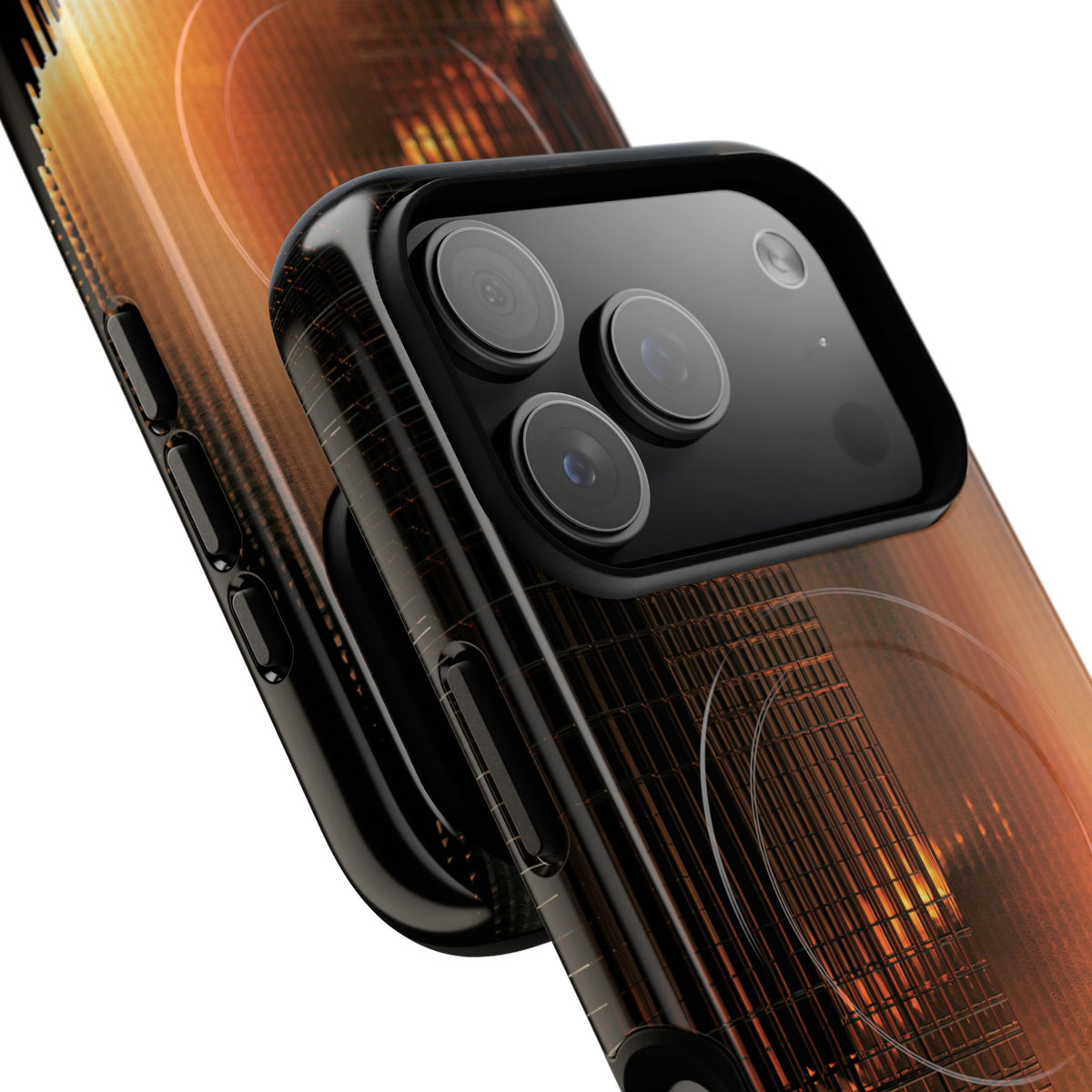 Luminous Grid · Tough 2.0 Magnetic Phone Case for iPhone · Black