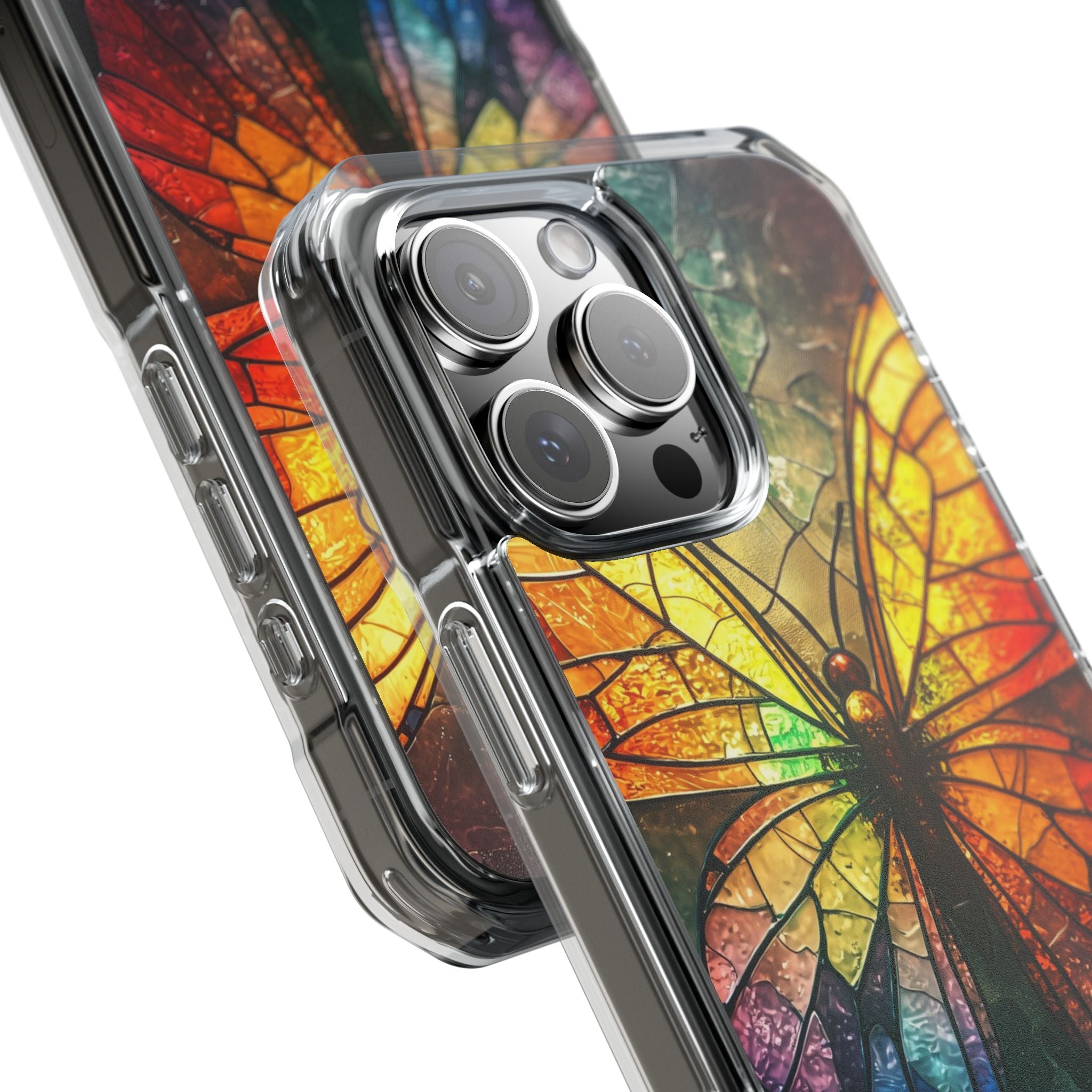 Buntglas Schmetterling iPhone 16 Pro Max Case - Impact